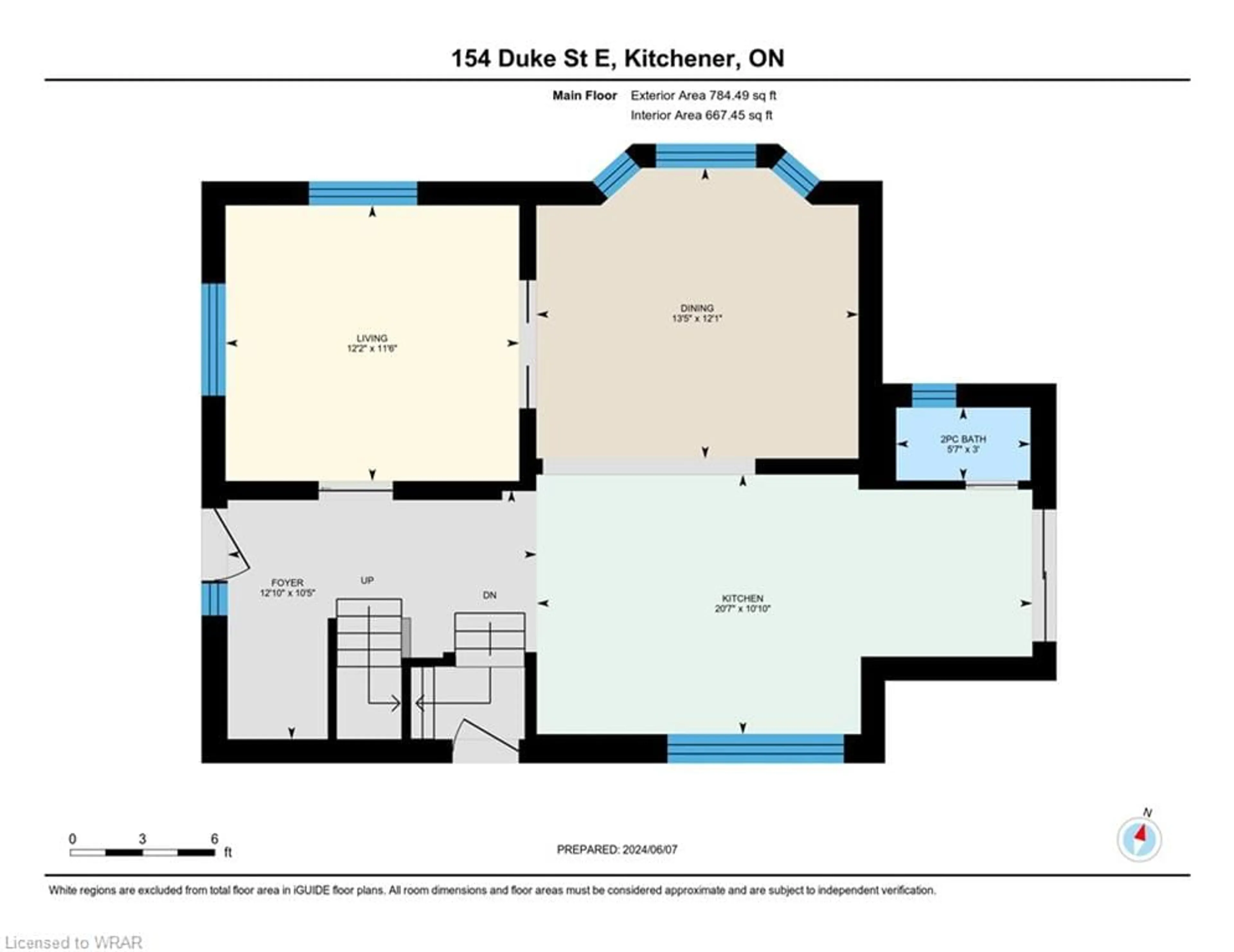 Floor plan for 154 Duke St, Kitchener Ontario N2H 1A7