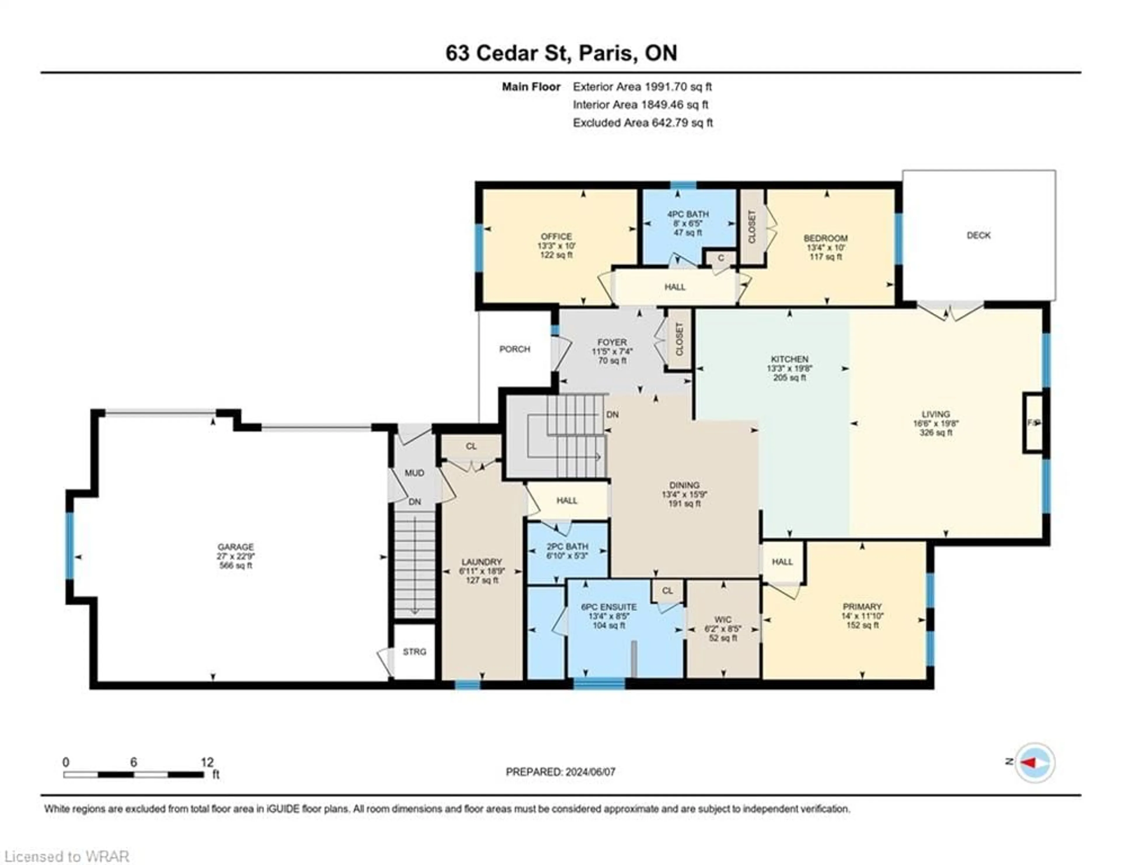 Floor plan for 63 Cedar St, Paris Ontario N3L 0A1