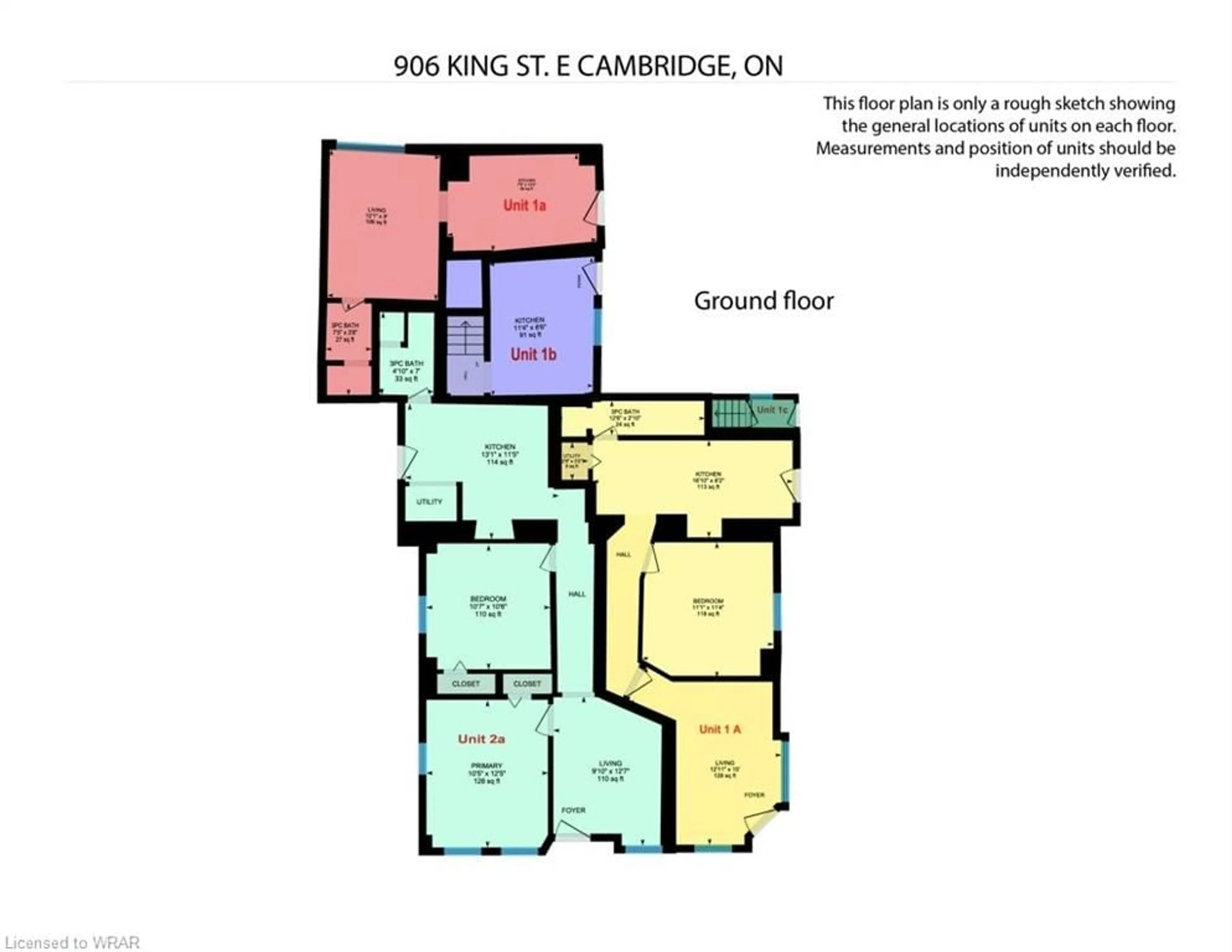 Floor plan for 906 King St, Cambridge Ontario N3H 3P3