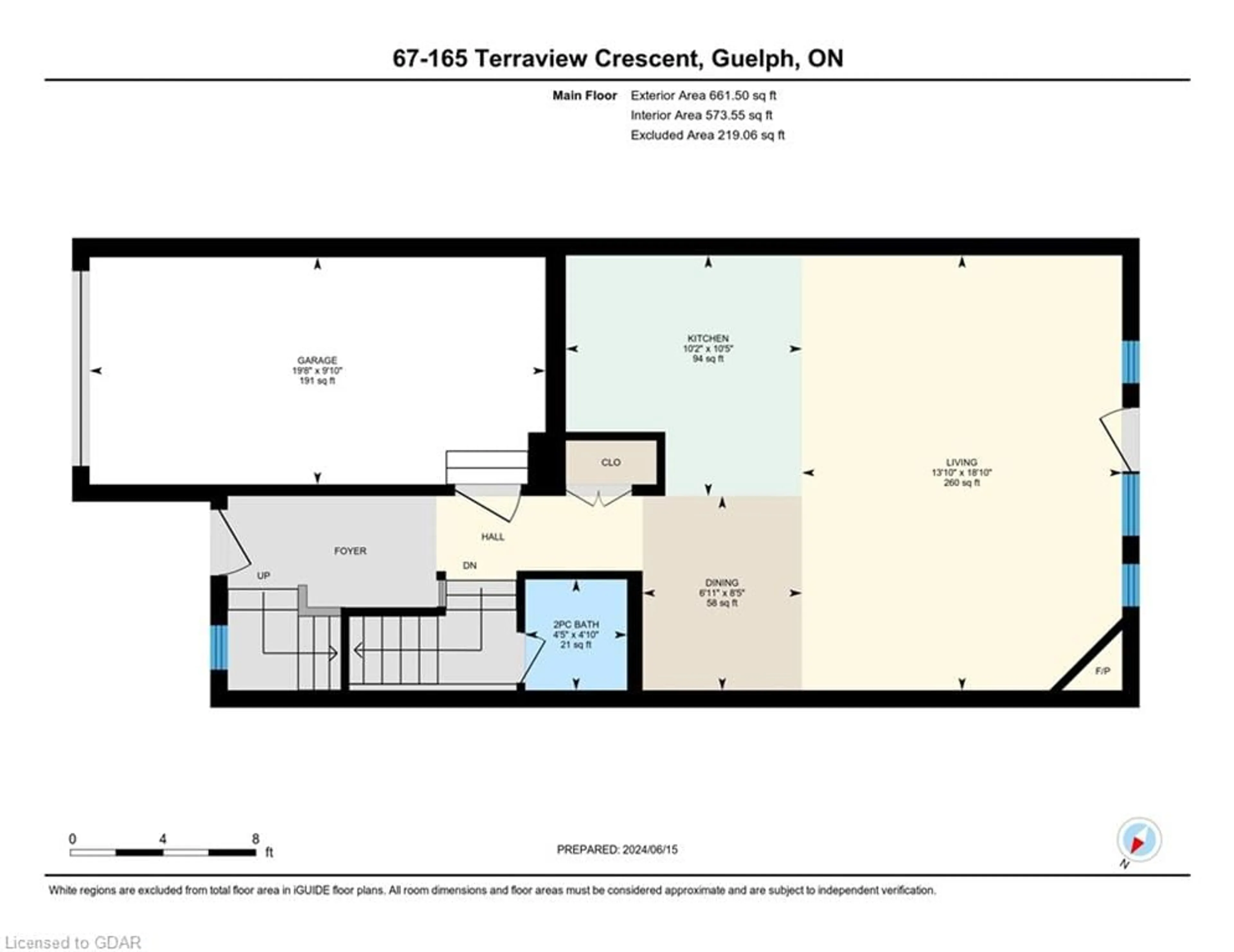 Floor plan for 165 Terraview Cres #67, Guelph Ontario N1G 5G7