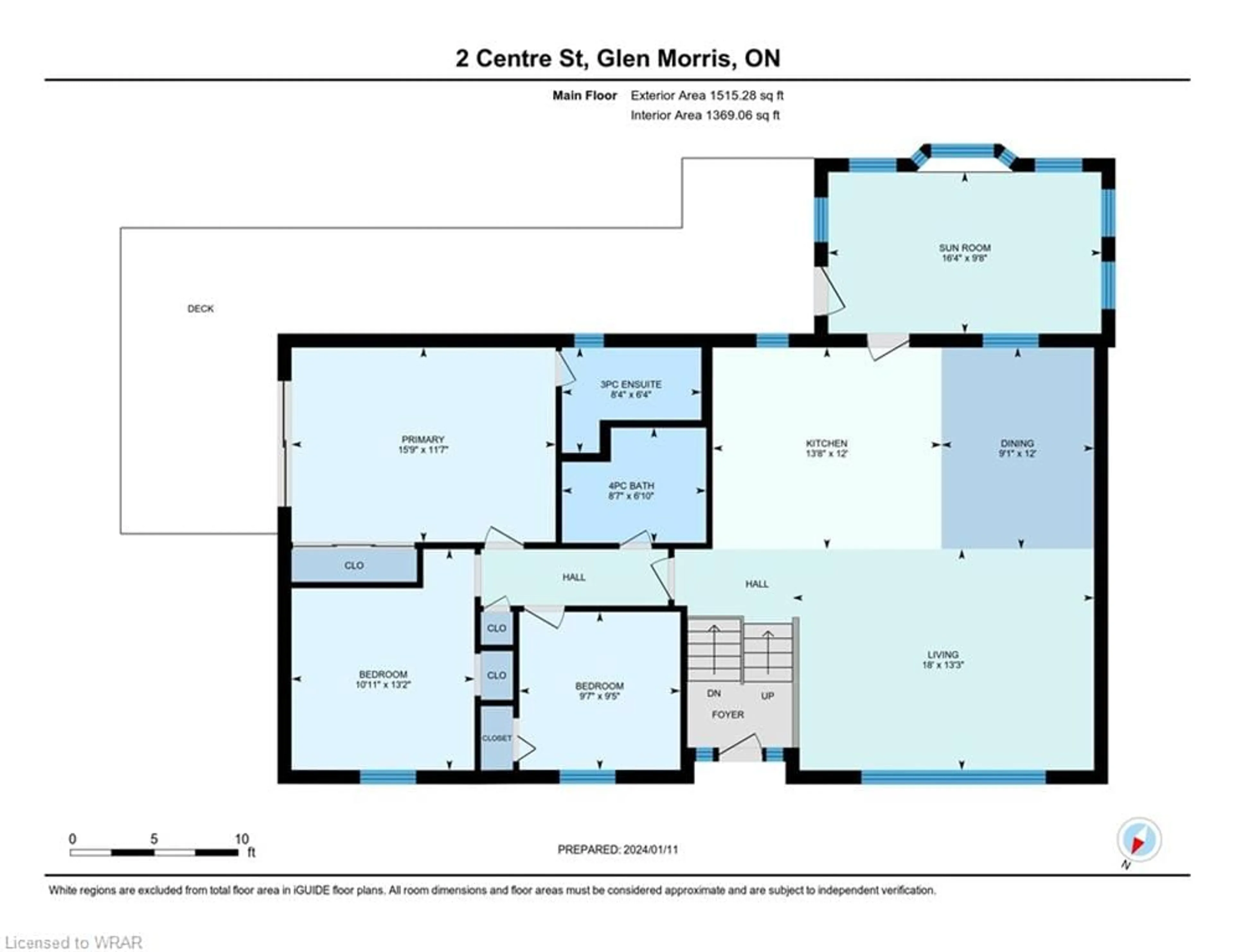 Floor plan for 2 Centre St, Glen Morris Ontario N0B 1W0