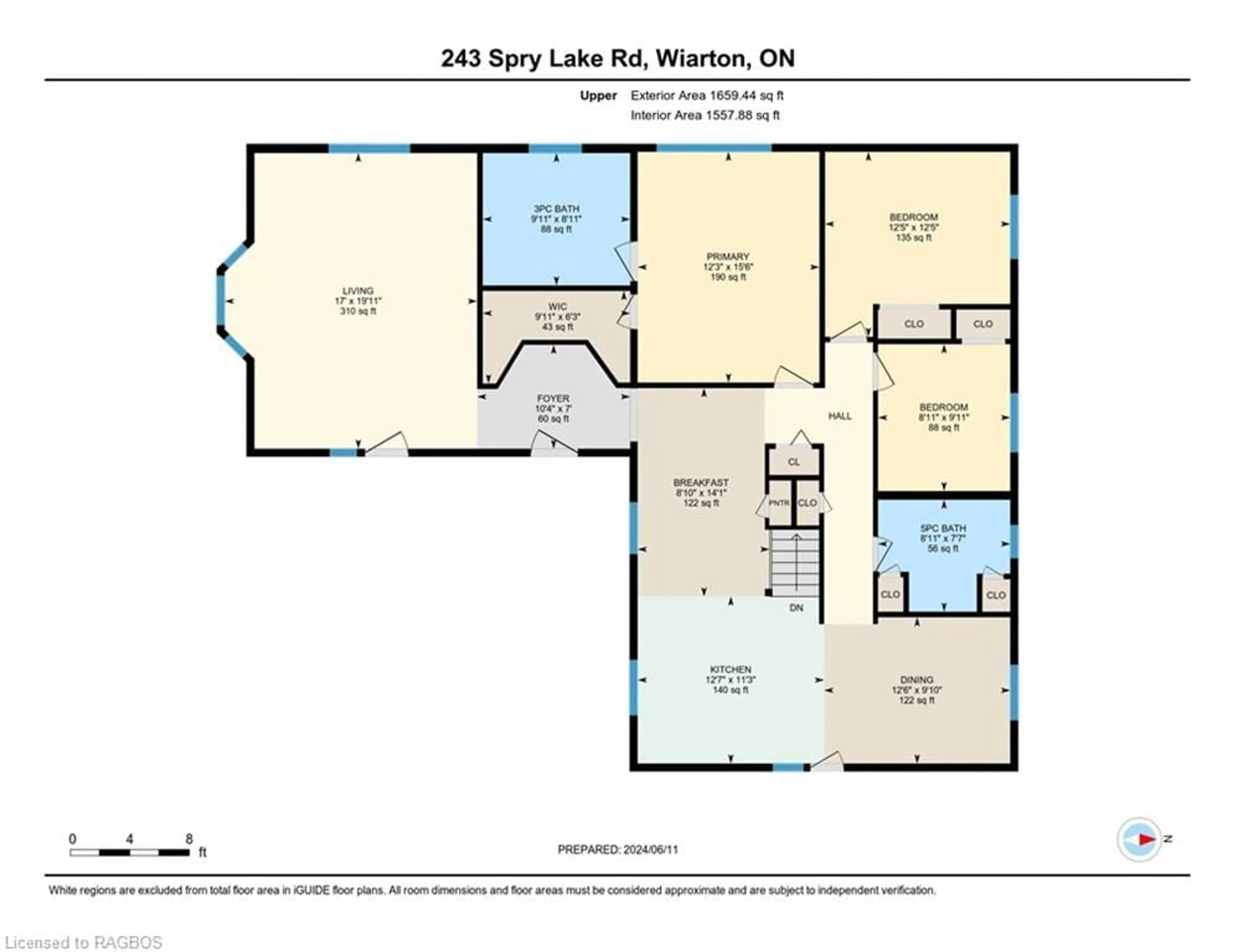 Floor plan for 243 Spry Lake Rd, Oliphant Ontario N0H 2T0
