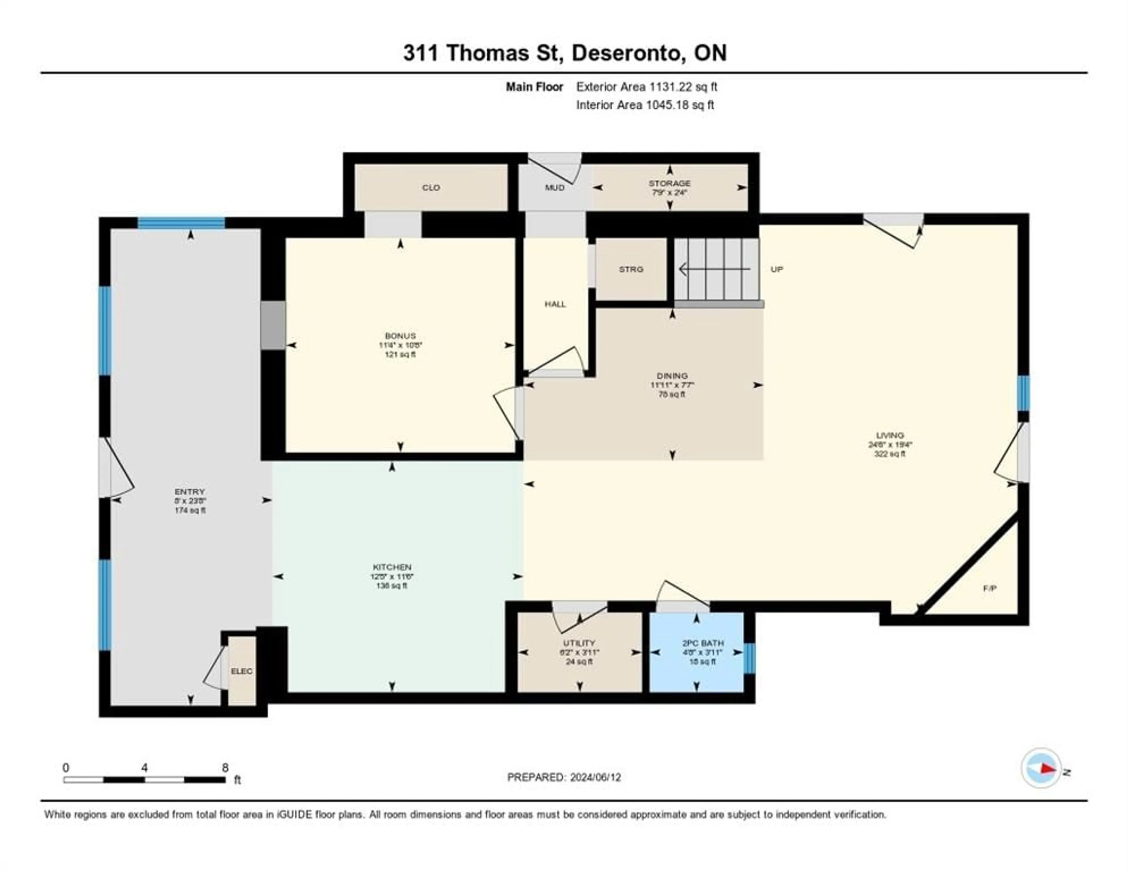Floor plan for 311 Thomas St, Deseronto Ontario K0K 1X0