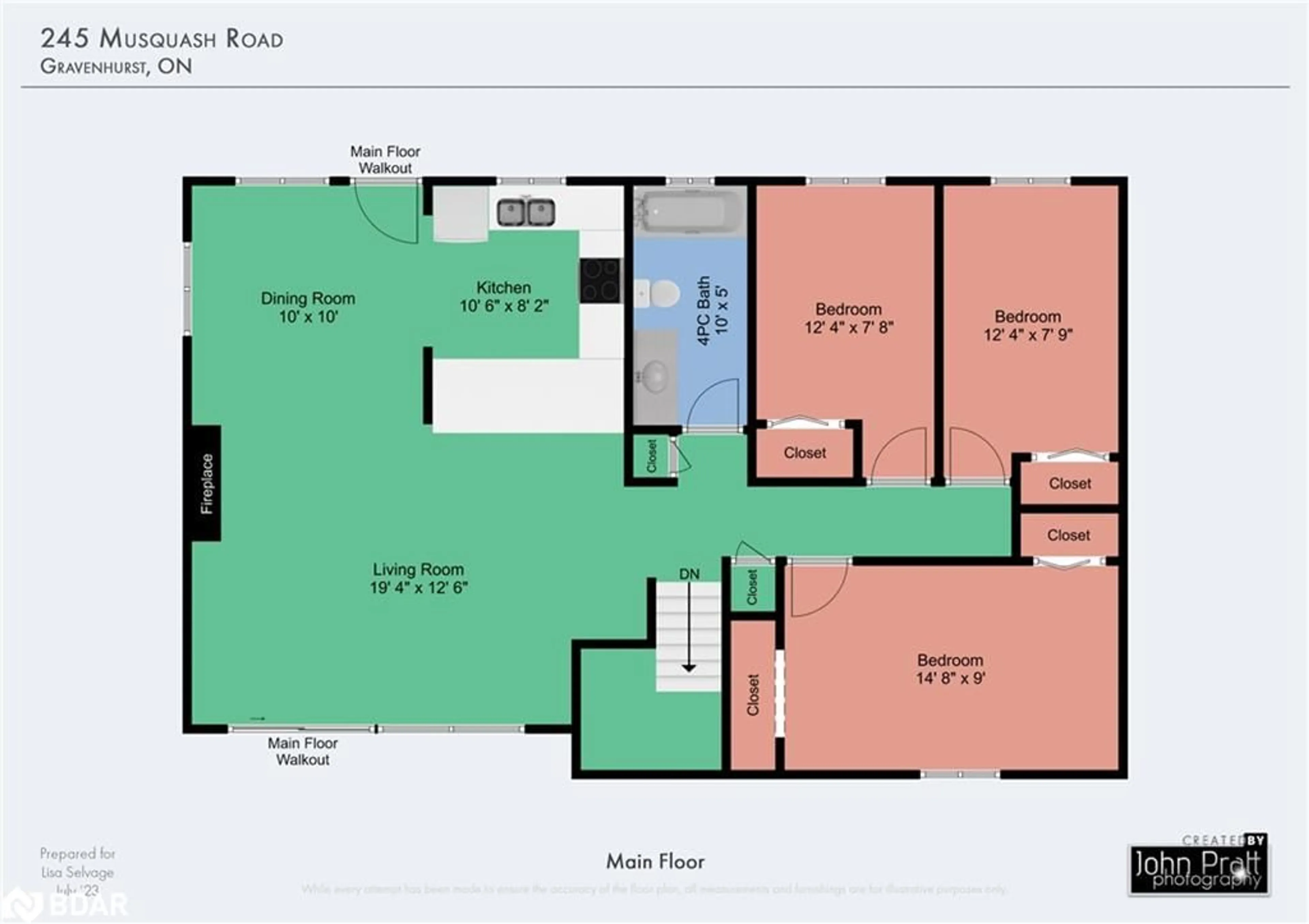 Floor plan for 245 Musquash Dr, Gravenhurst Ontario P1P 1R2