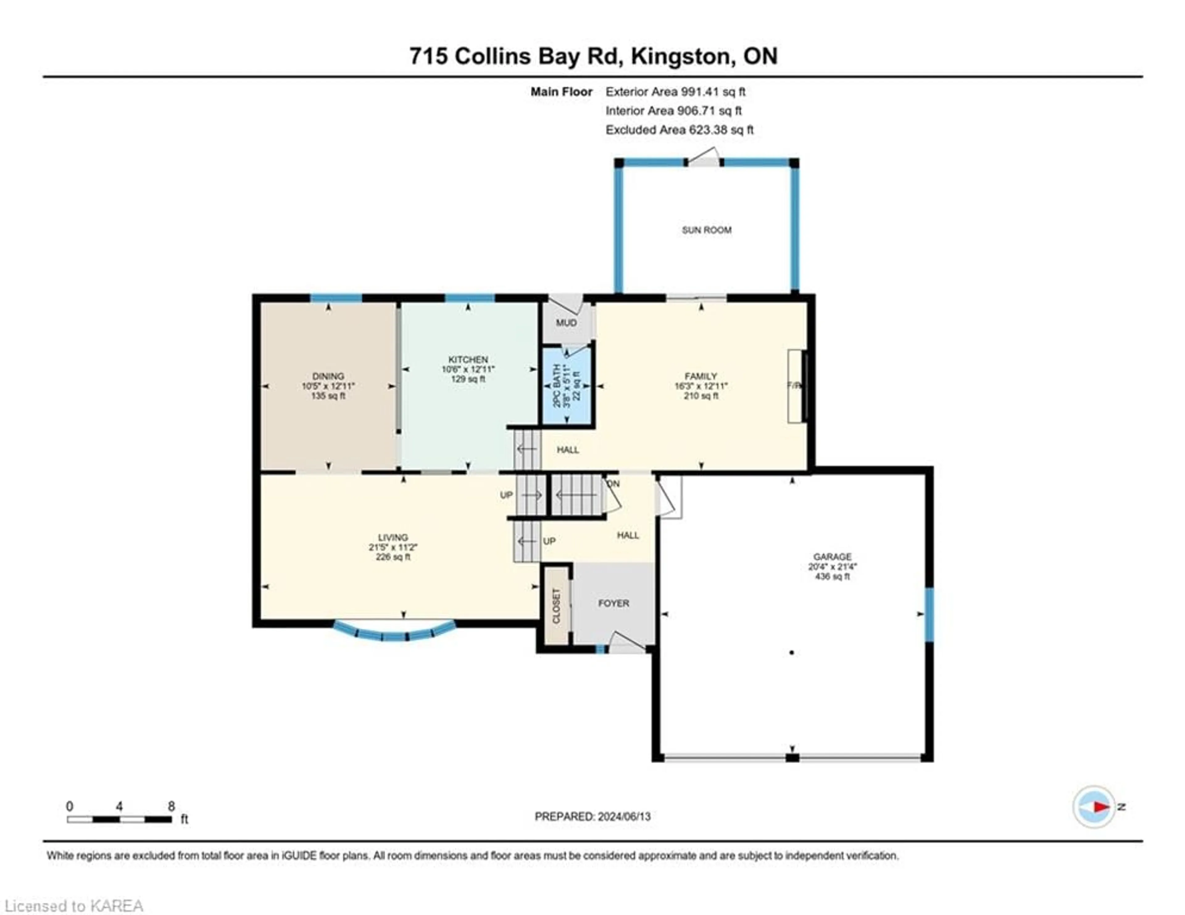 Floor plan for 715 Collins Bay Rd, Kingston Ontario K7M 5H1