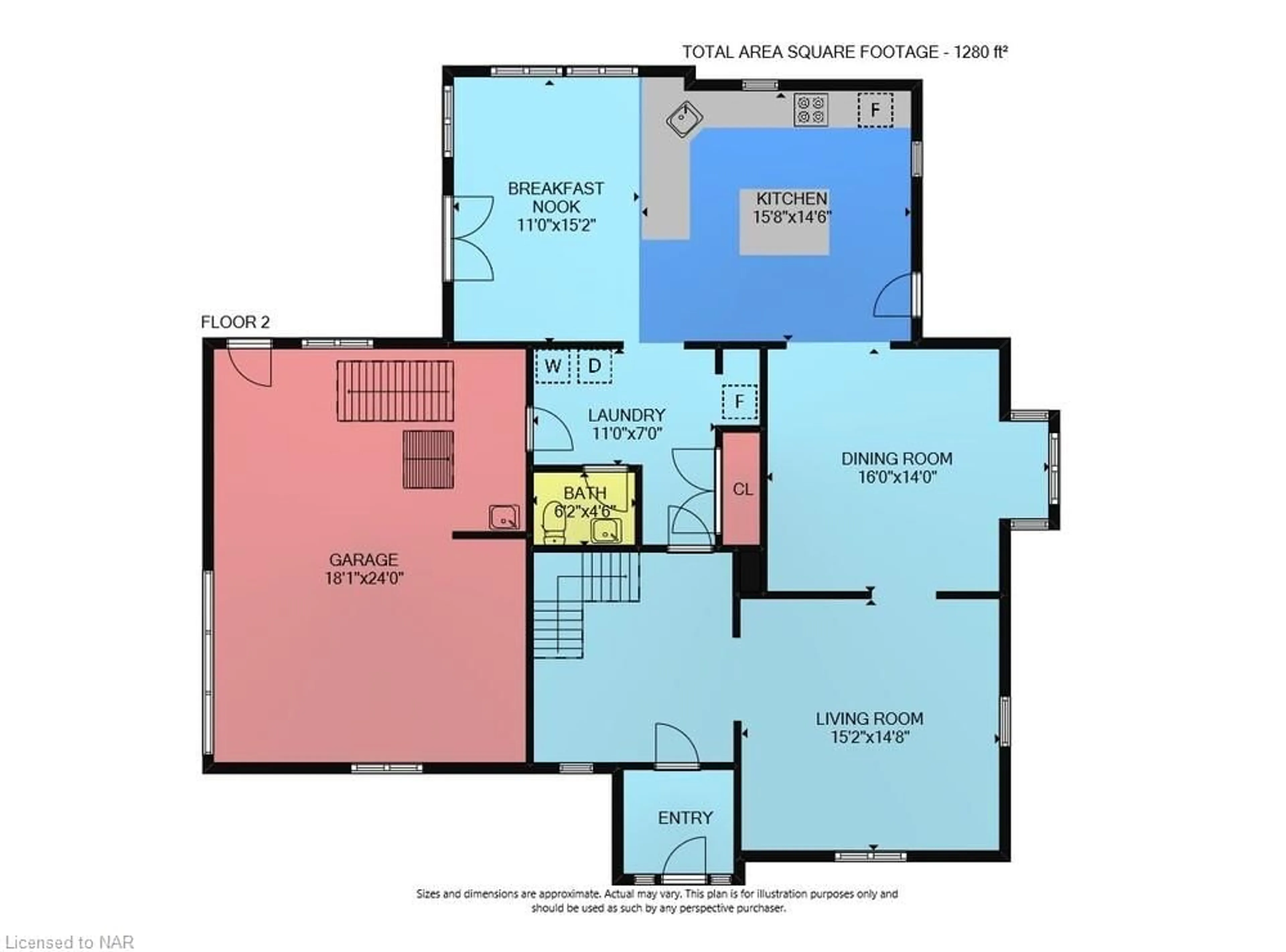 Floor plan for 71 Main St, St. Catharines Ontario L2N 4V1