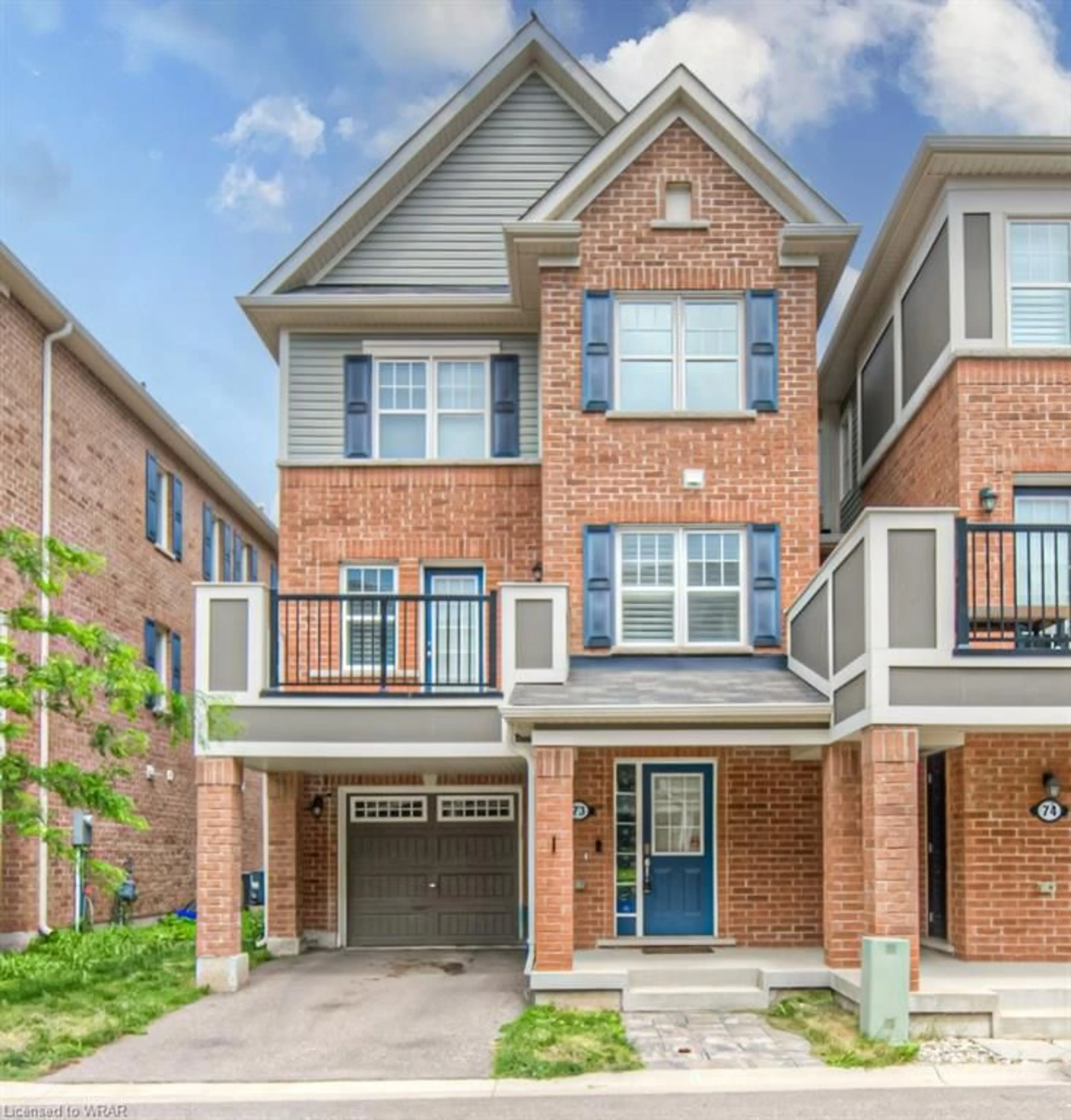 Home with brick exterior material for 1000 Asleton Blvd #73, Milton Ontario L9T 7K3