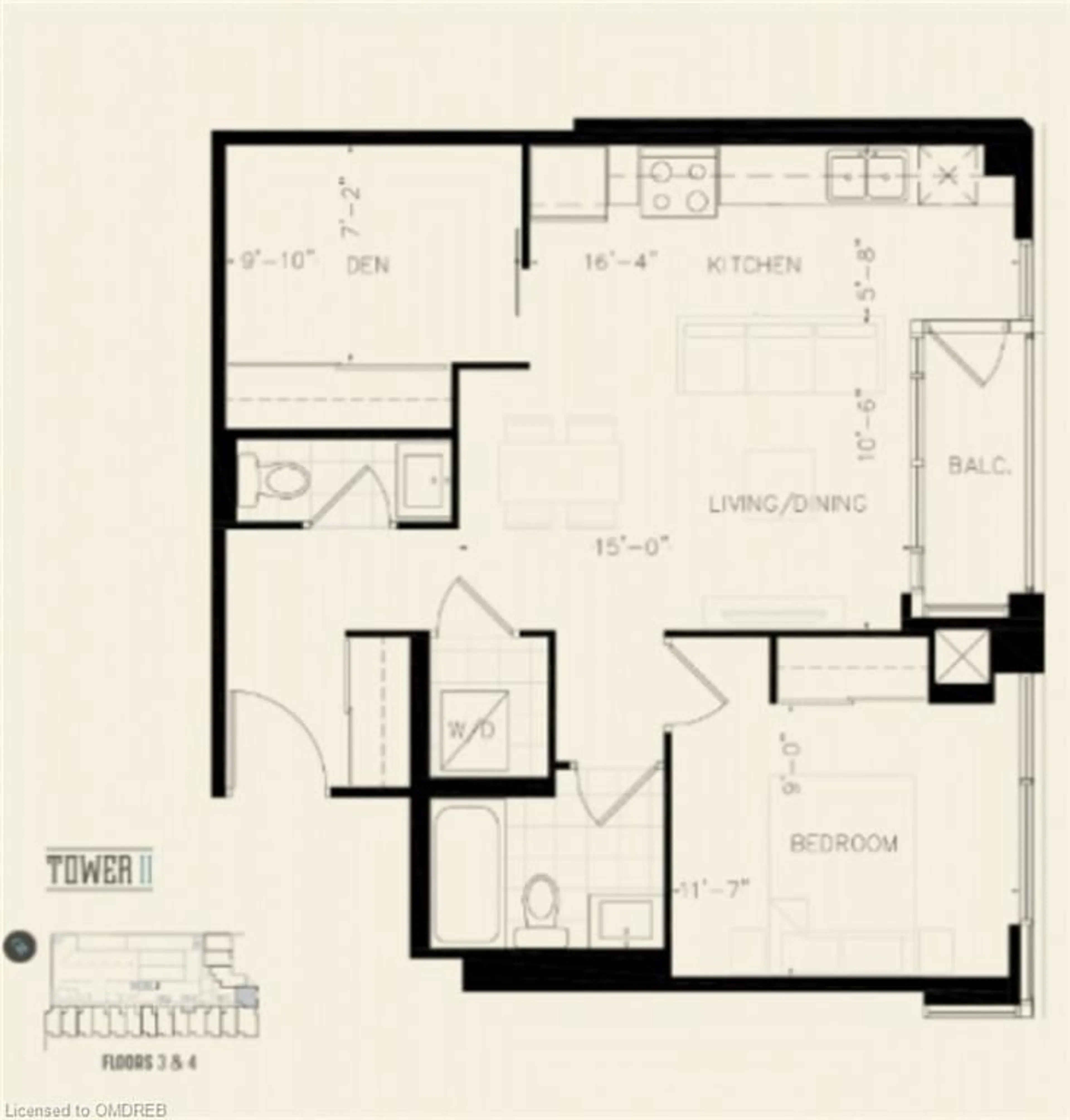 Floor plan for 2481 Taunton Road Rd #248, Oakville Ontario L6H 3R7