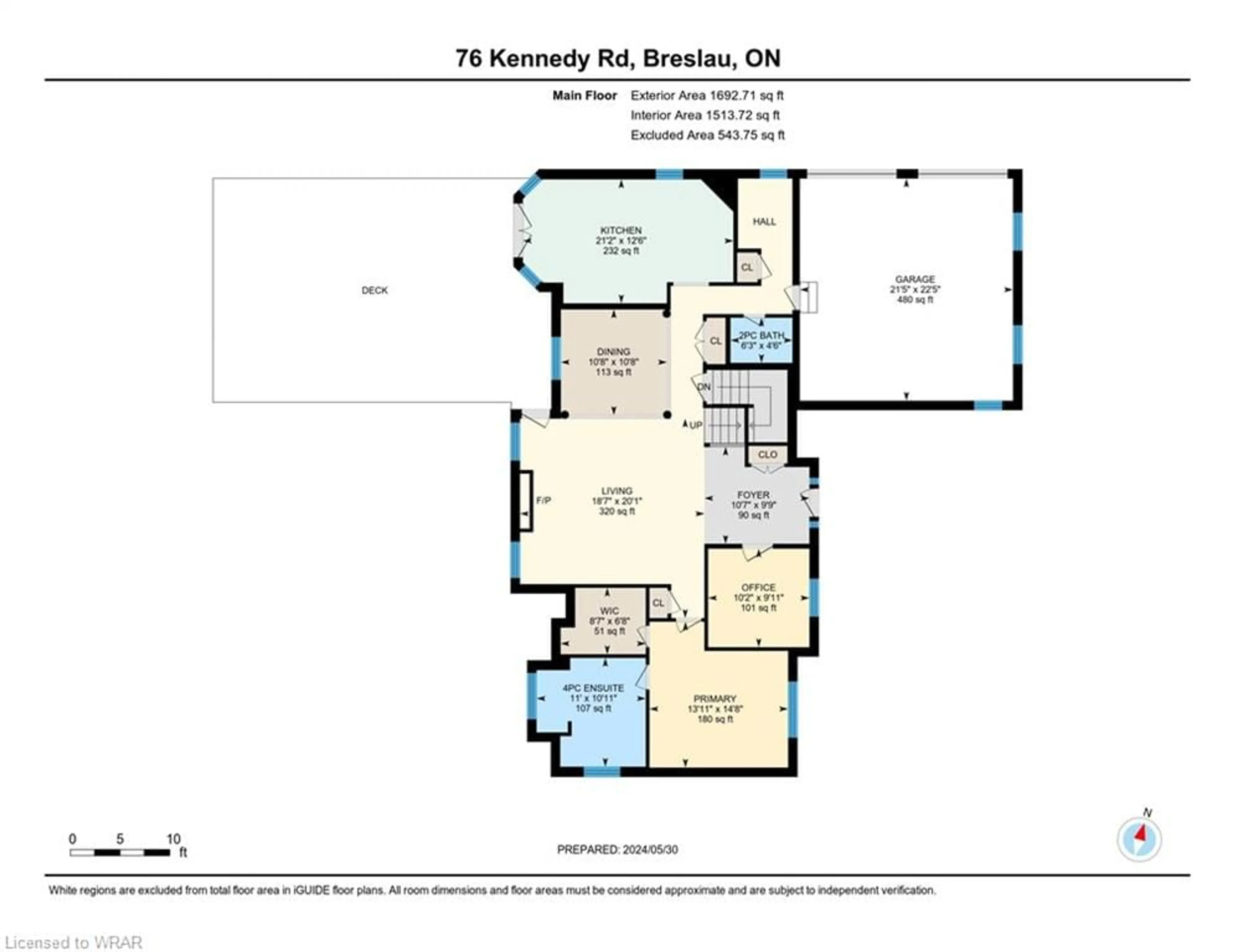 Floor plan for 76 Kennedy Rd, Breslau Ontario N0B 1M0