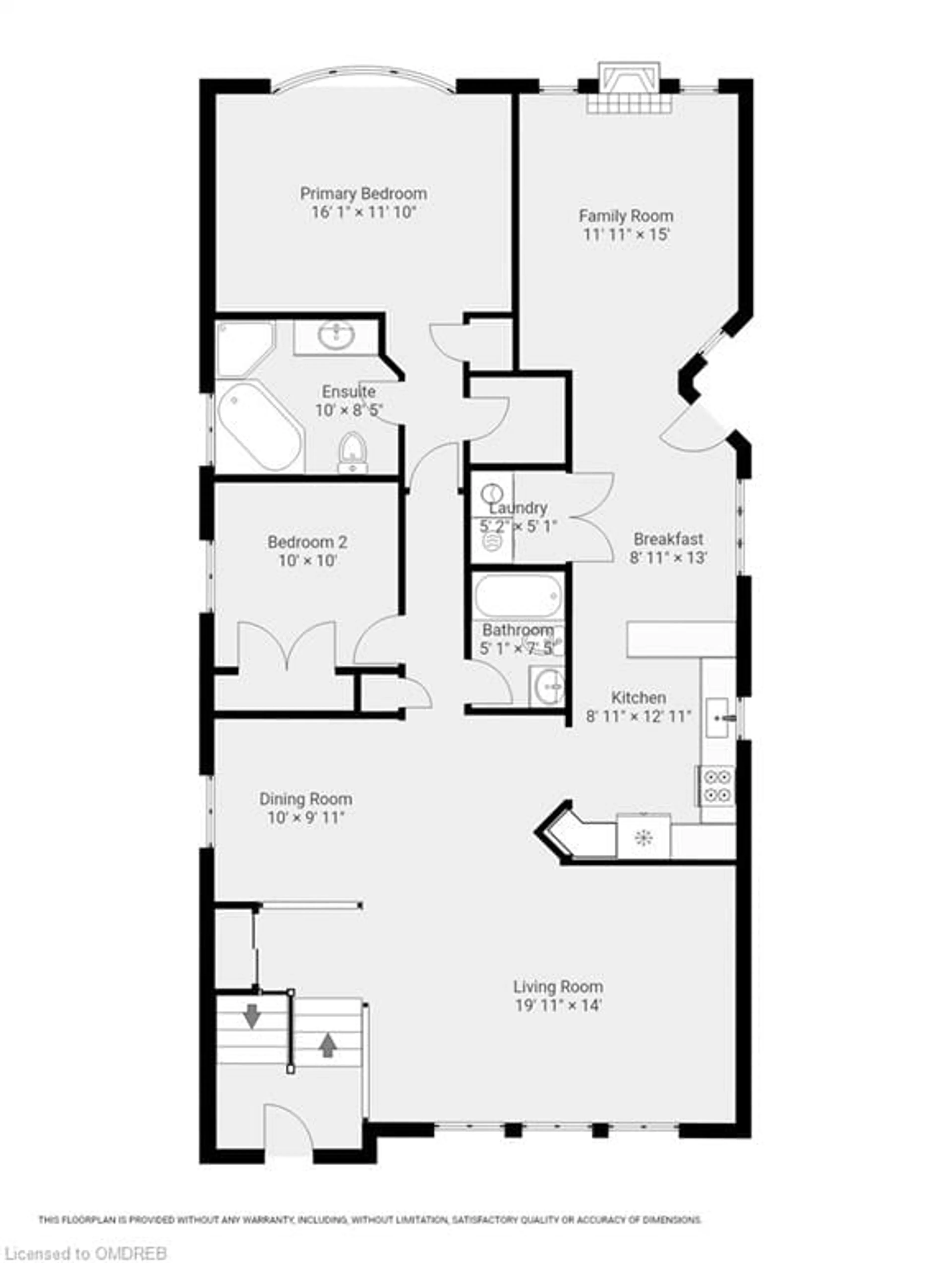 Floor plan for 1542 Sandpiper Rd, Oakville Ontario L6M 3R7