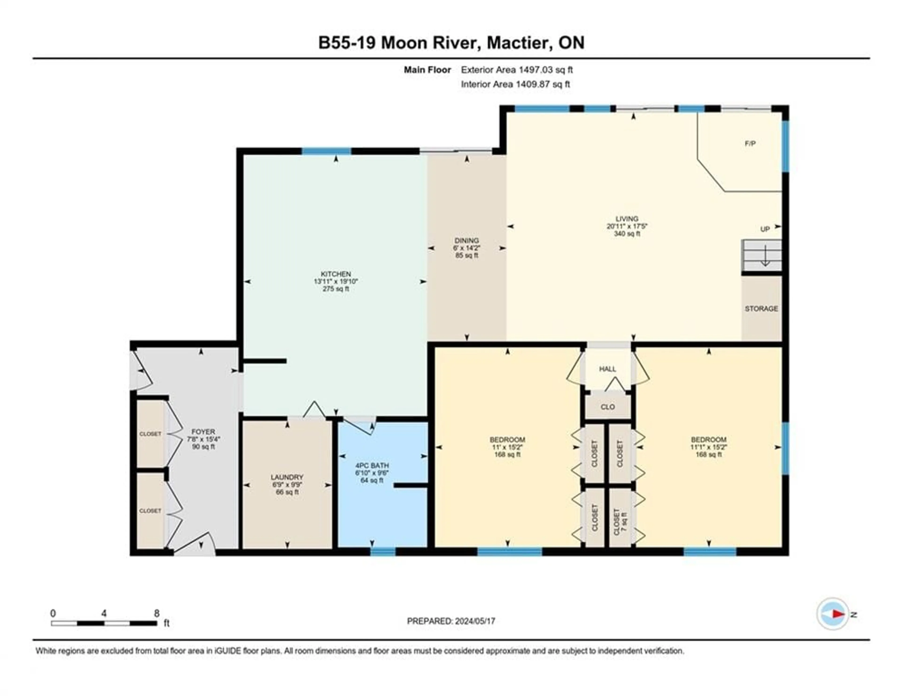 Floor plan for B55-19 Moon Island, The Archipelago Ontario P2A 1T4