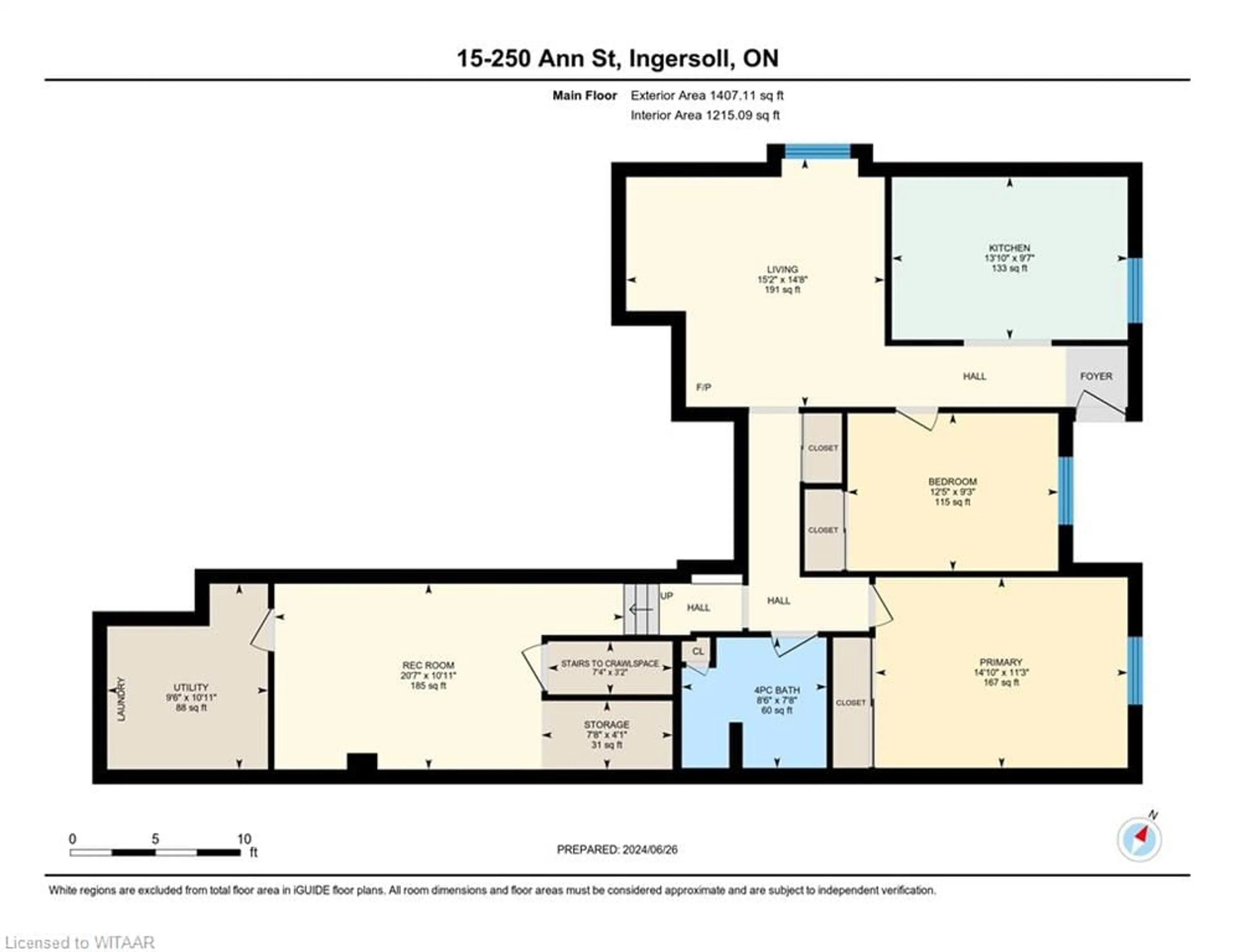 Floor plan for 250 Ann St #15, Ingersoll Ontario N5C 4C3