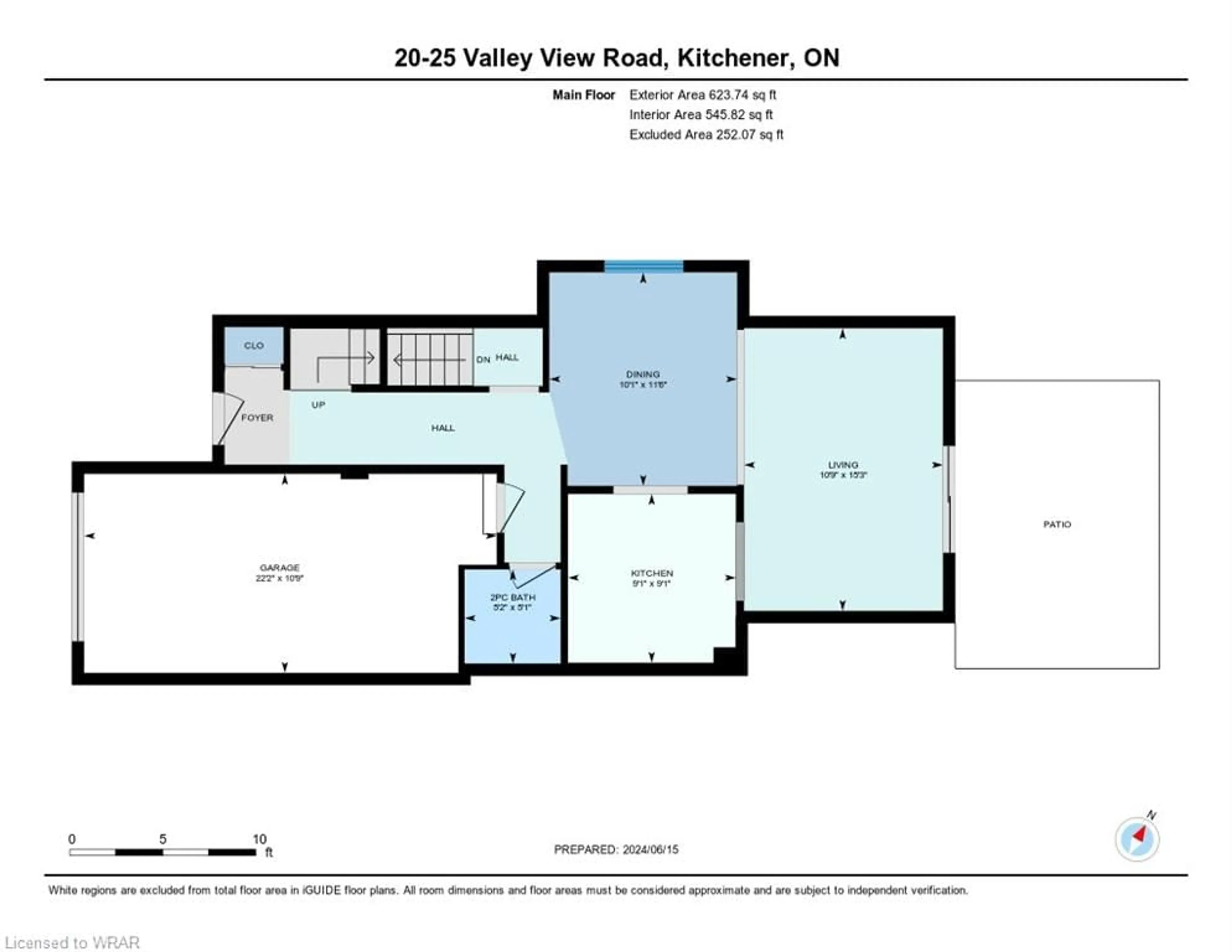 Floor plan for 25 Valleyview Rd #20, Kitchener Ontario N2E 1L5