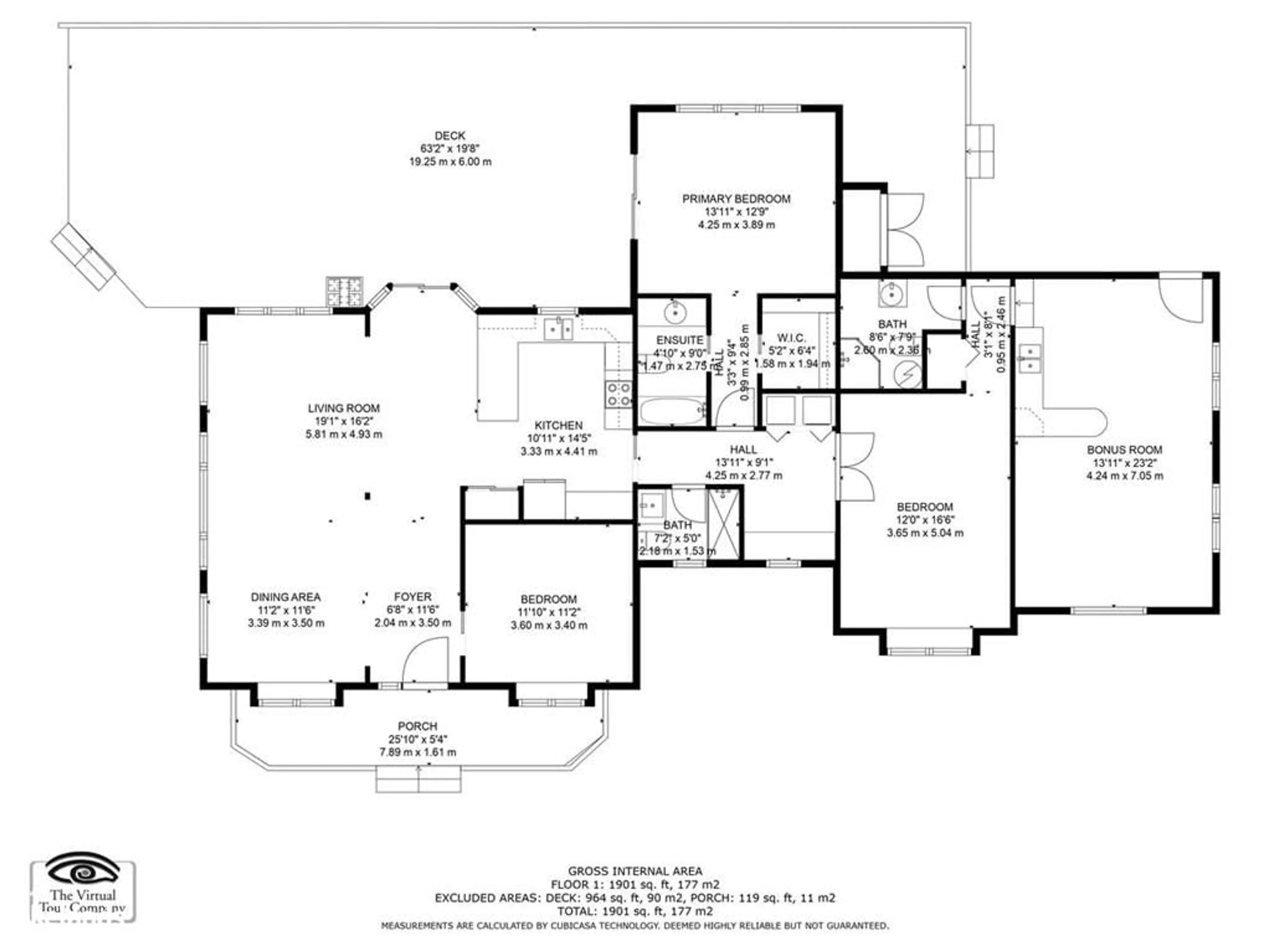 Floor plan for 1 Oliver Cres, Collingwood Ontario L9Y 3Z1