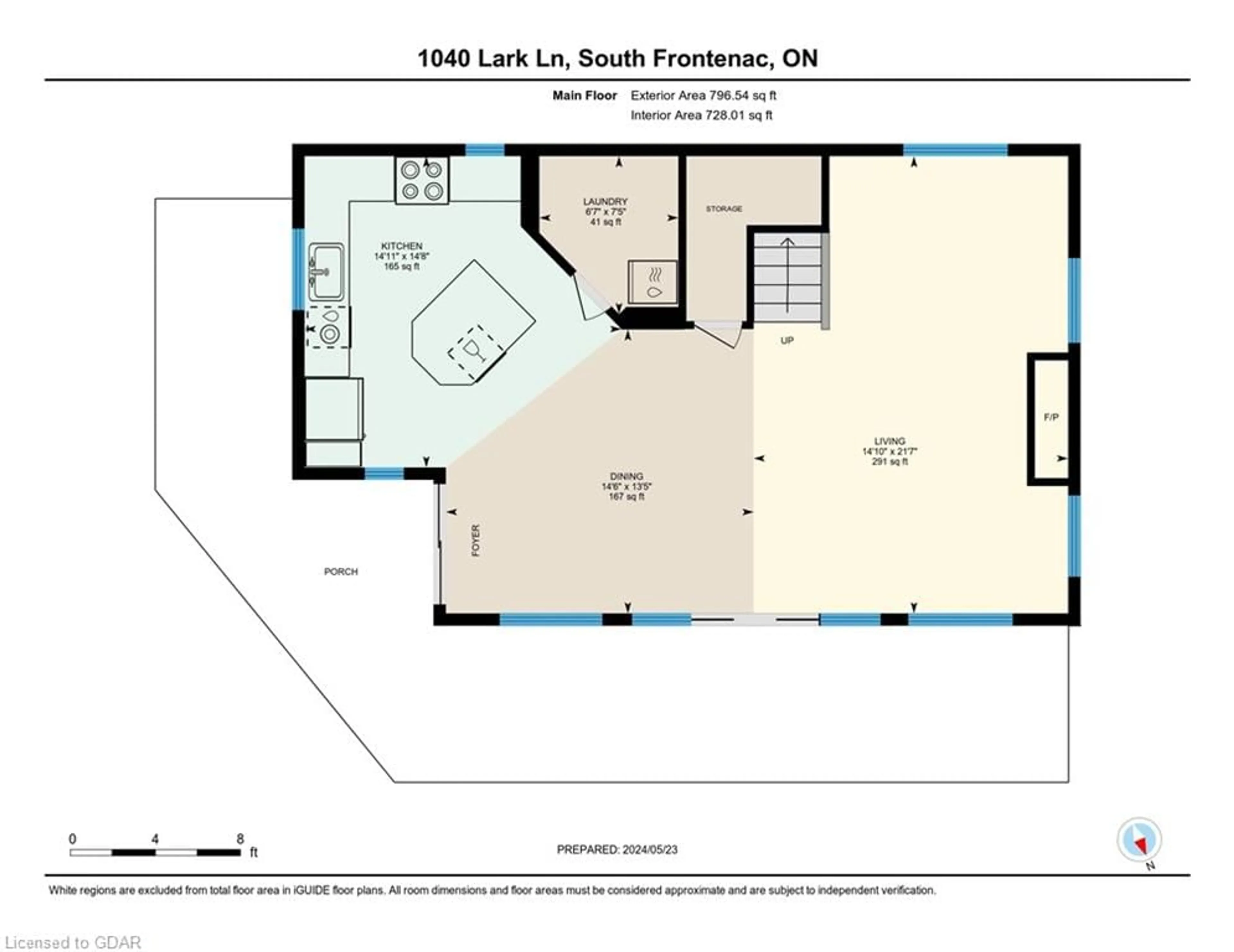 Floor plan for 1040 Lark Lane, Inverary Ontario K0H 1X0