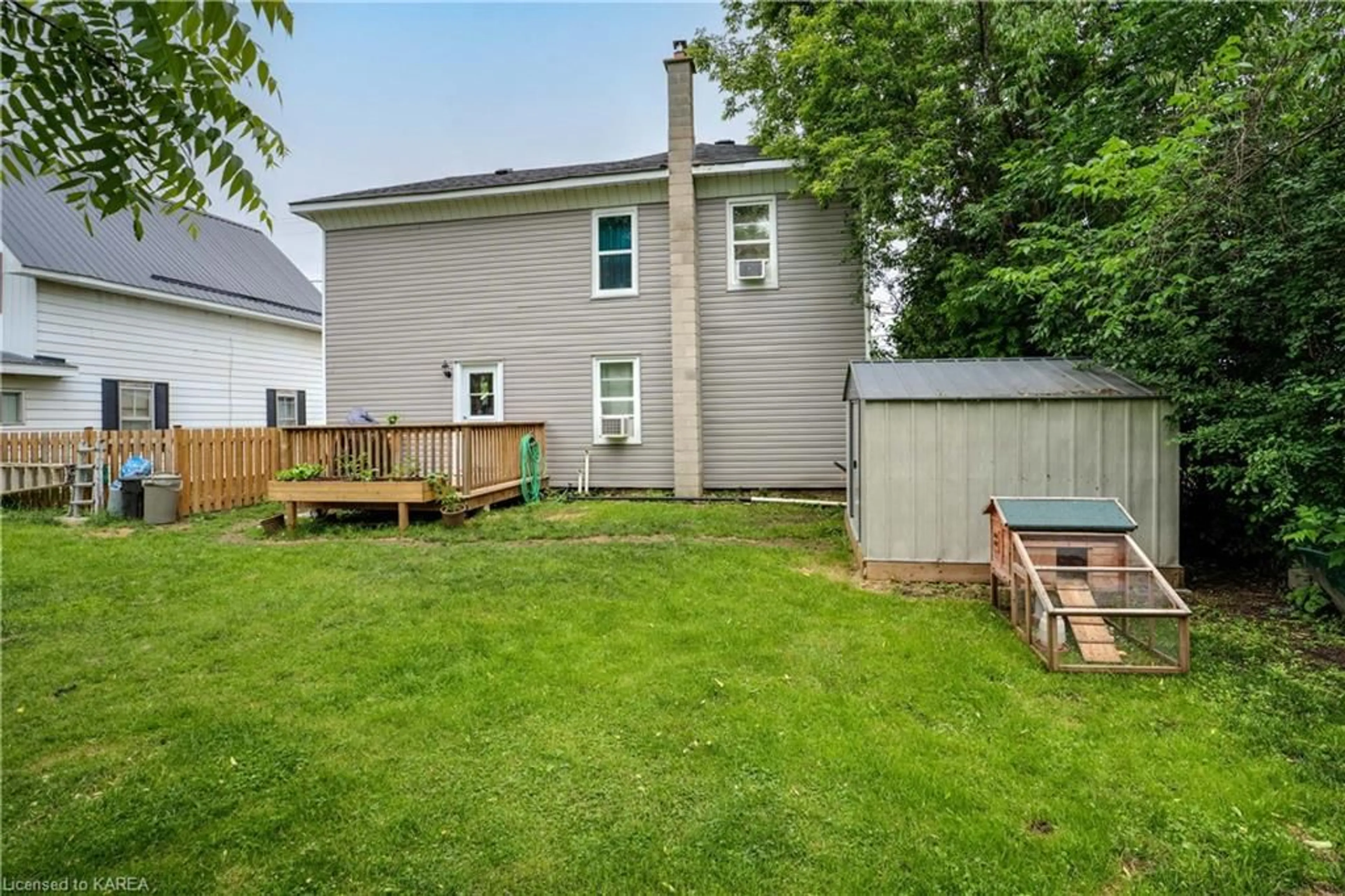 Fenced yard for 60 Concession St, Westport Ontario K0G 1X0