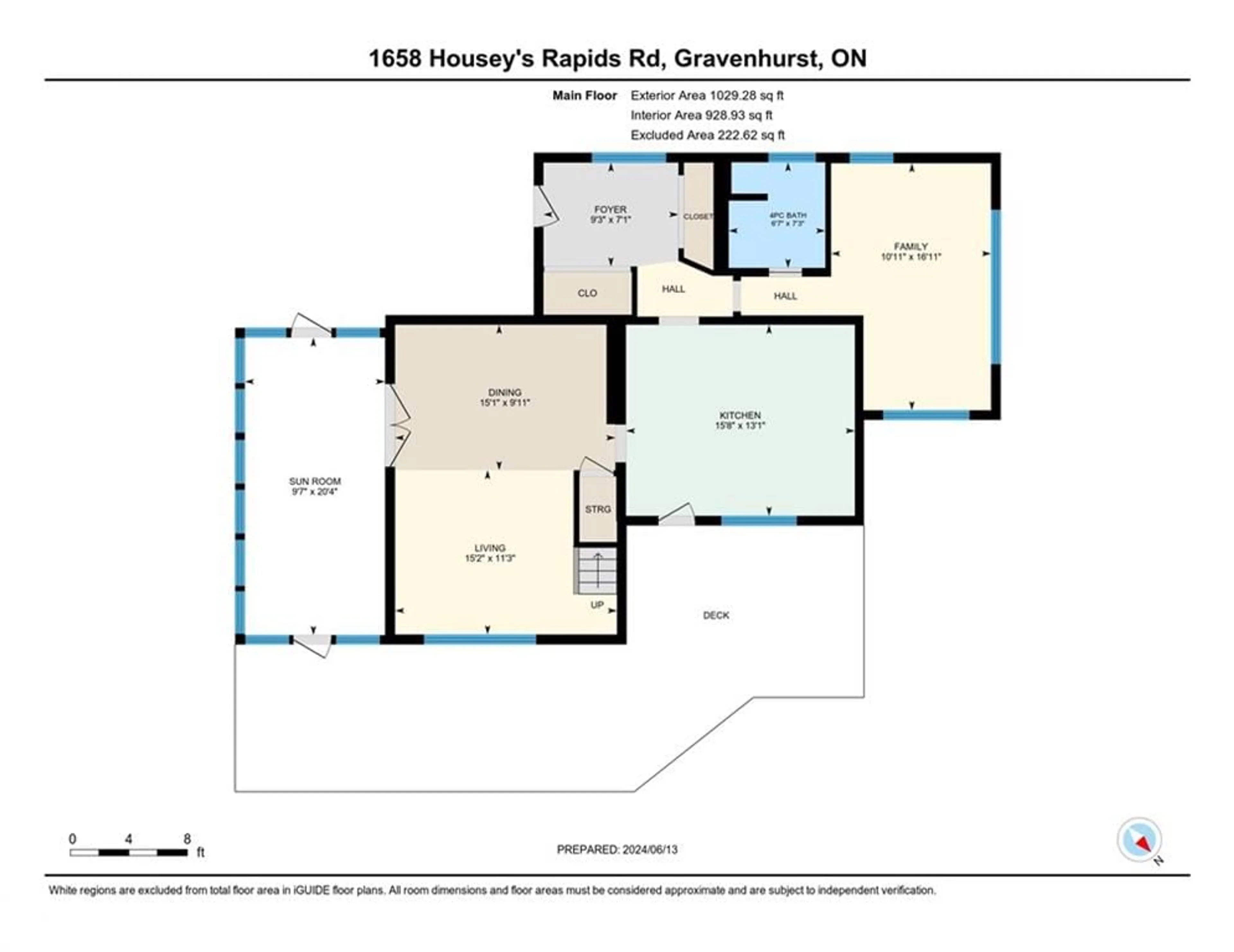 Floor plan for 1658 Housey's Rapids Rd, Gravenhurst Ontario P1P 1R3
