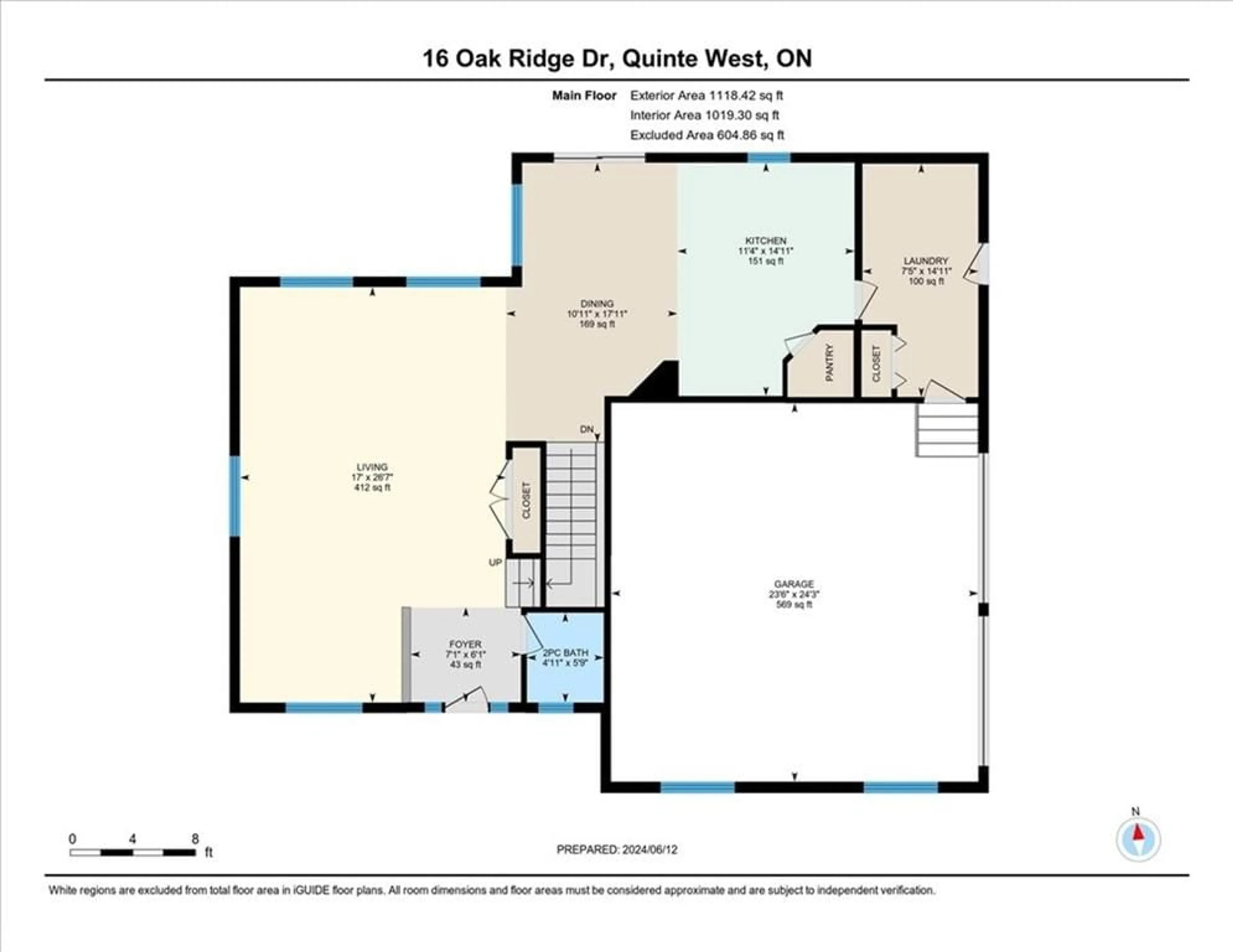 Floor plan for 16 Oak Ridge Dr, Quinte West Ontario K0K 3E0