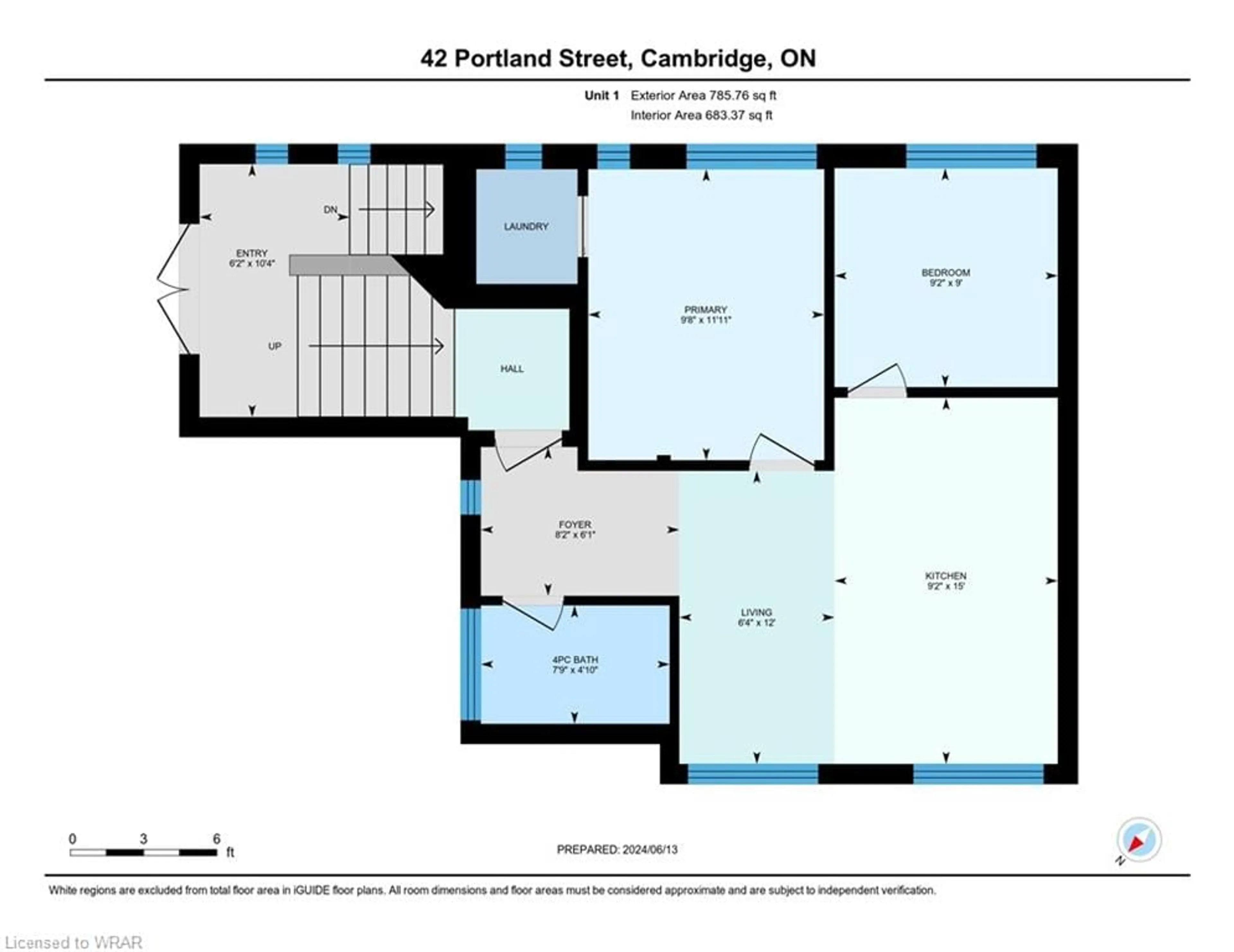 Floor plan for 42 Portland St, Cambridge Ontario N1R 4C7