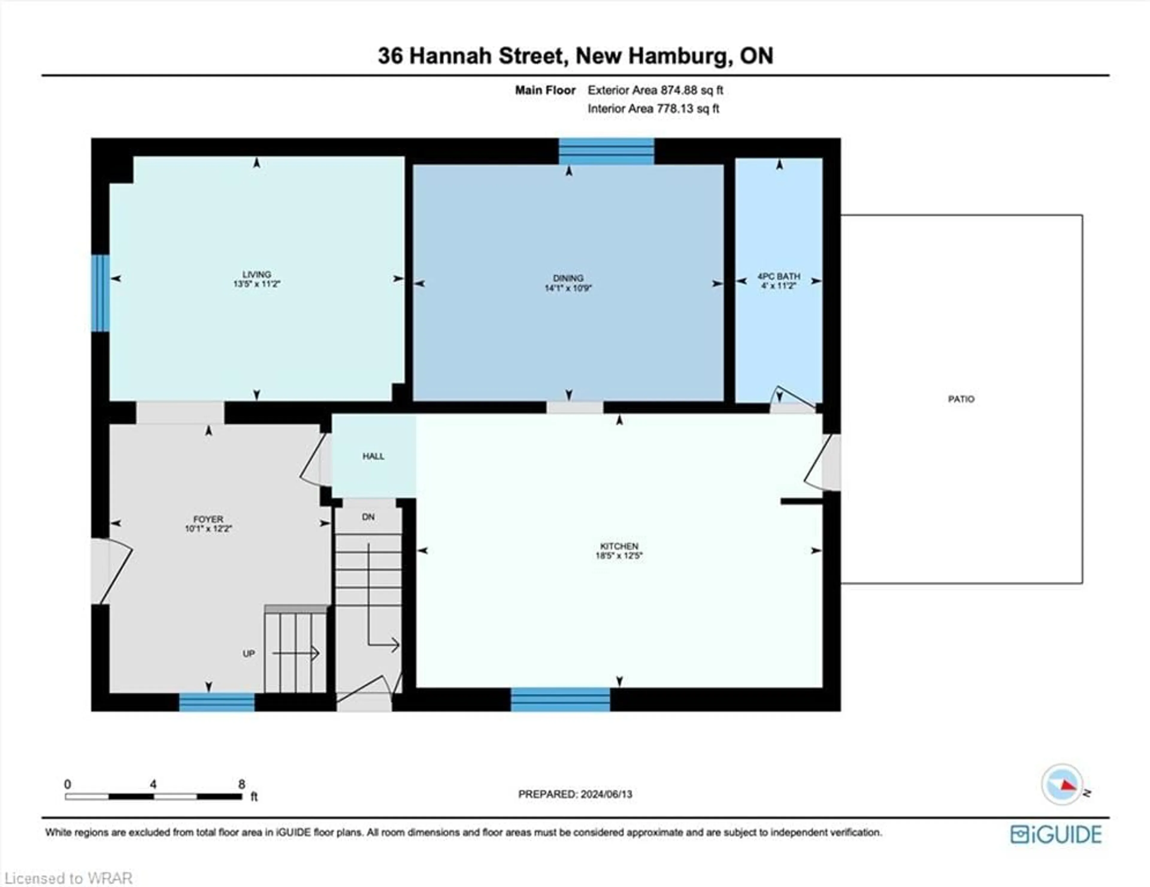 Floor plan for 36 Hannah St, New Hamburg Ontario N3A 1P4