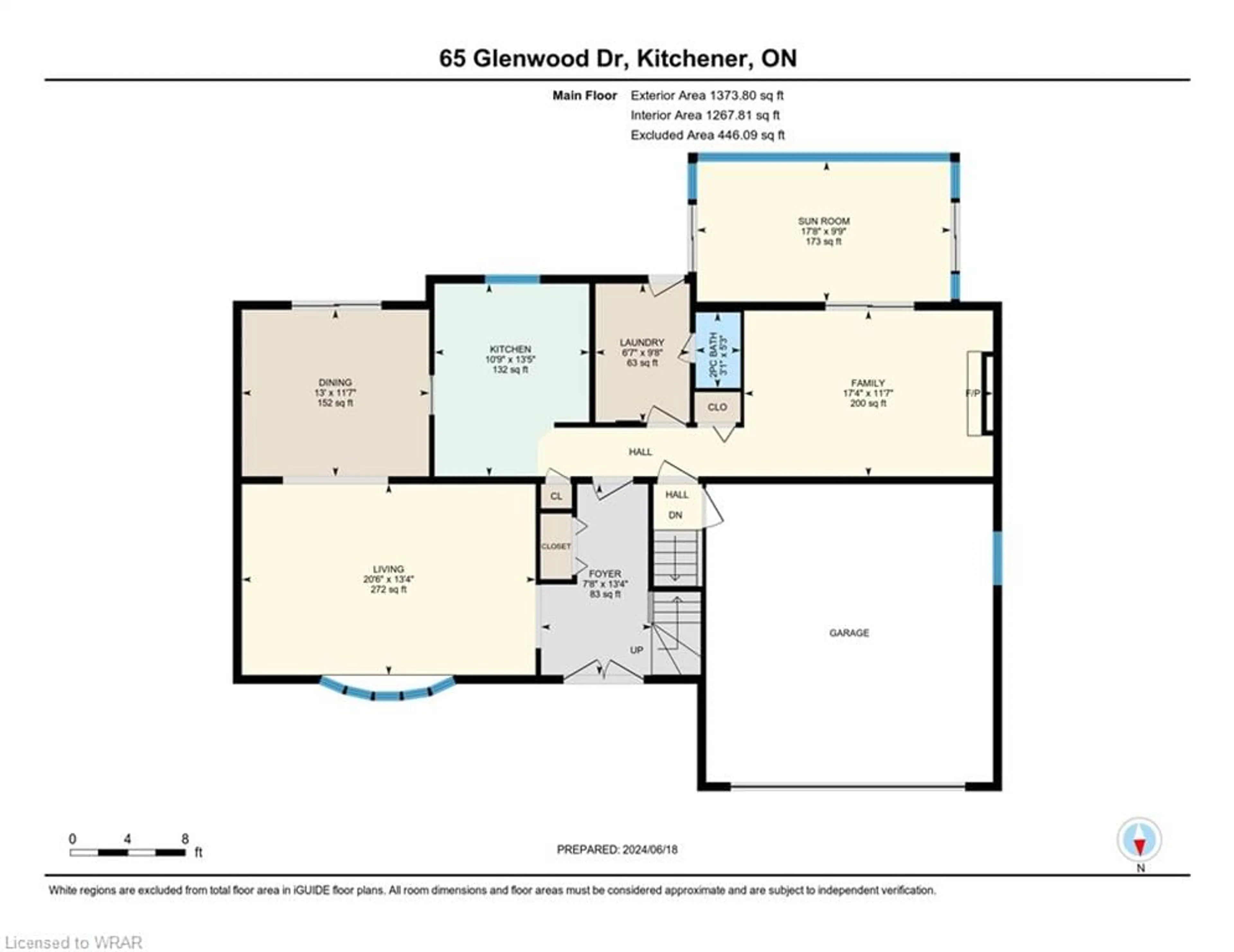 Floor plan for 65 Glenwood Dr, Kitchener Ontario N2A 1H8