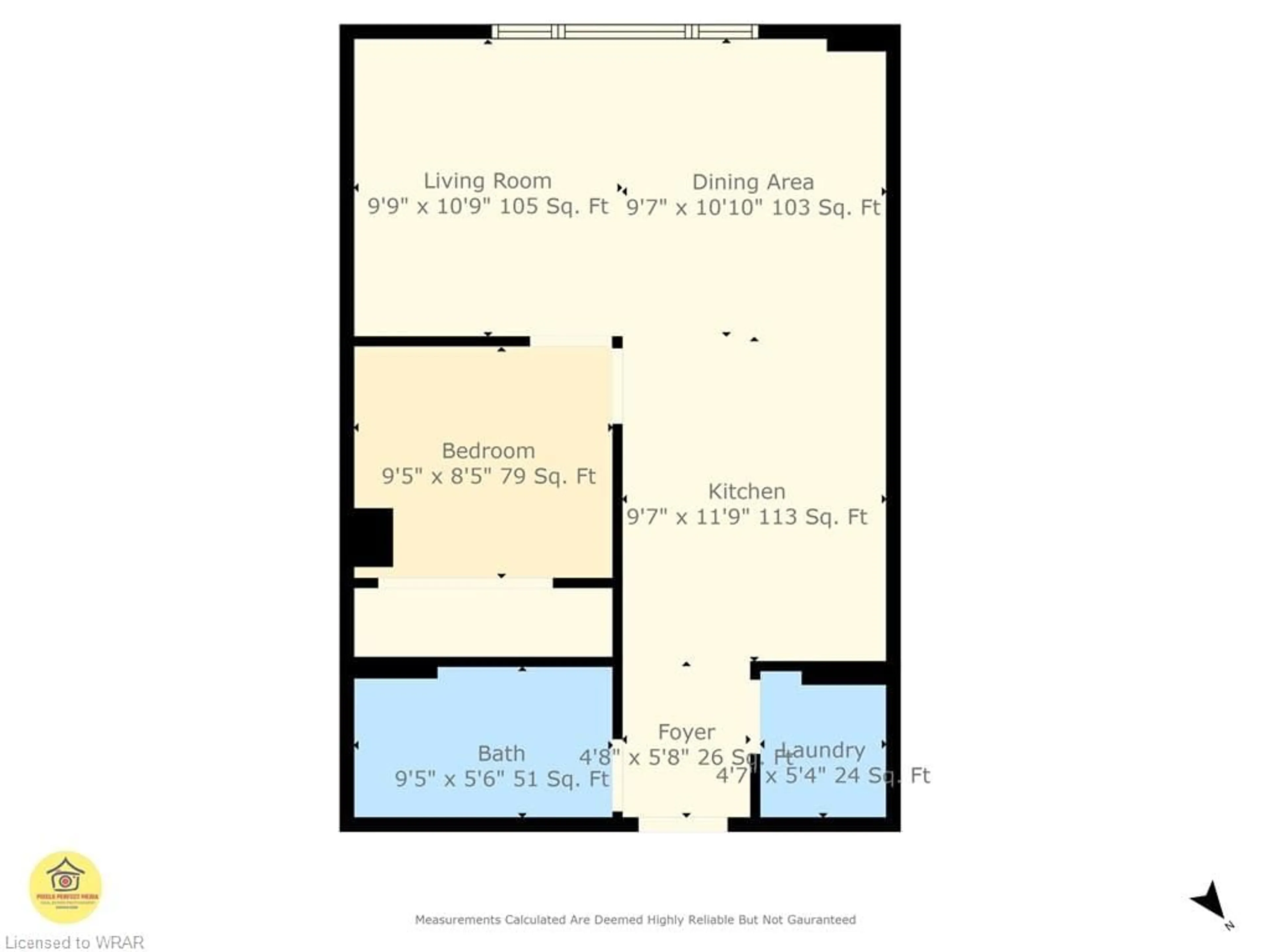 Floor plan for 410 King St #216, Kitchener Ontario N2G 1C3