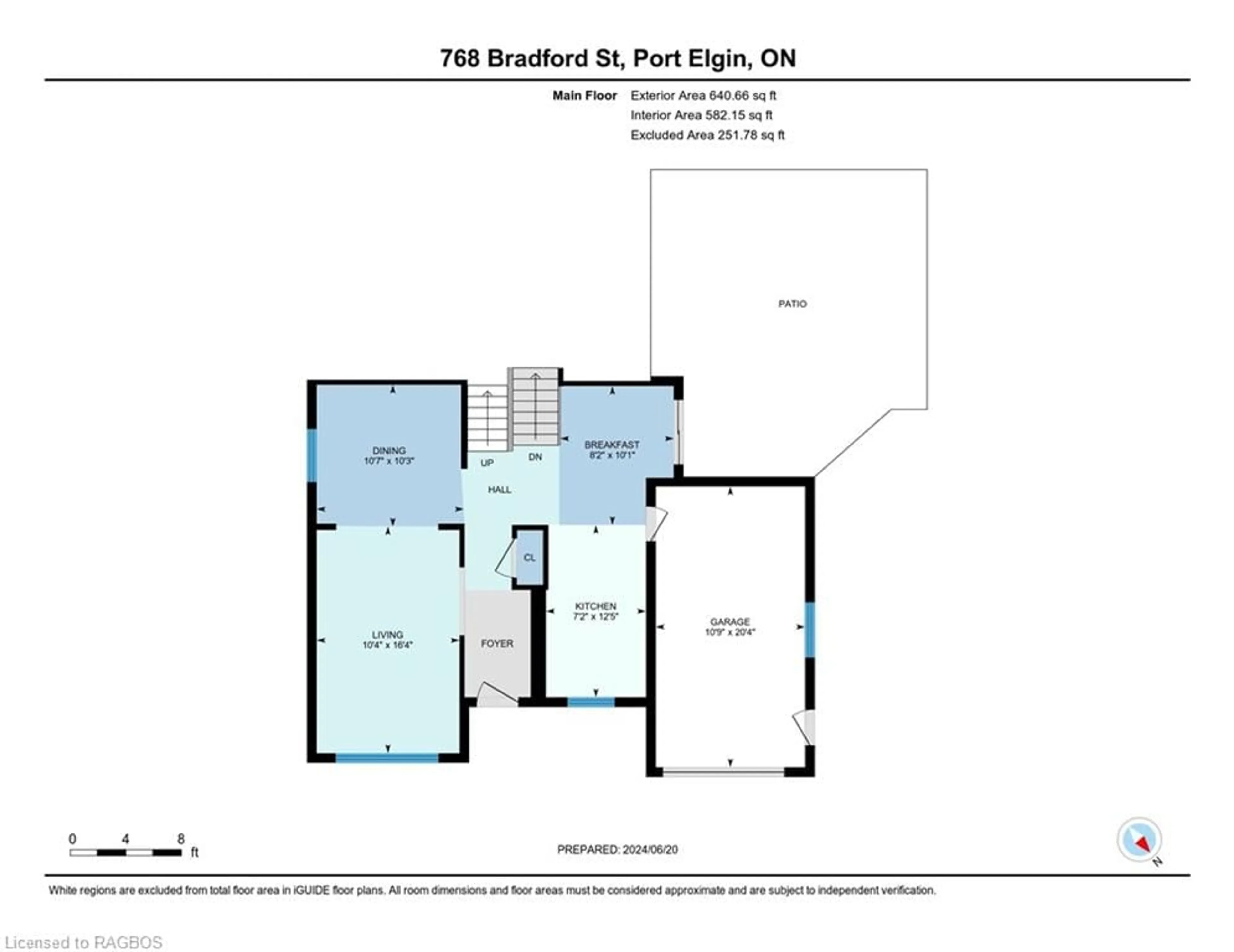 Floor plan for 768 Bradford Dr, Port Elgin Ontario N0H 2C4