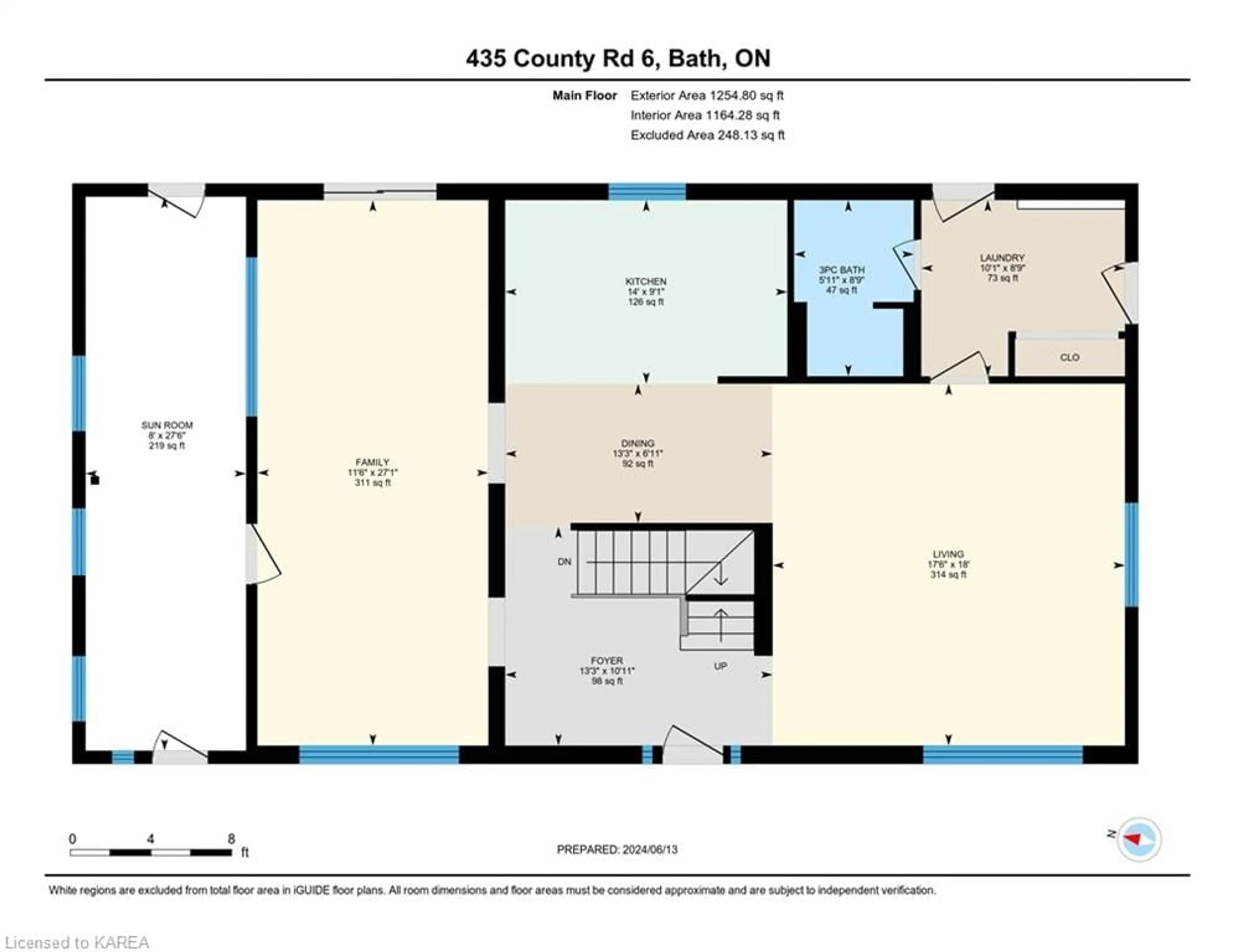 Floor plan for 435 County 6 Rd, Bath Ontario K0H 1G0