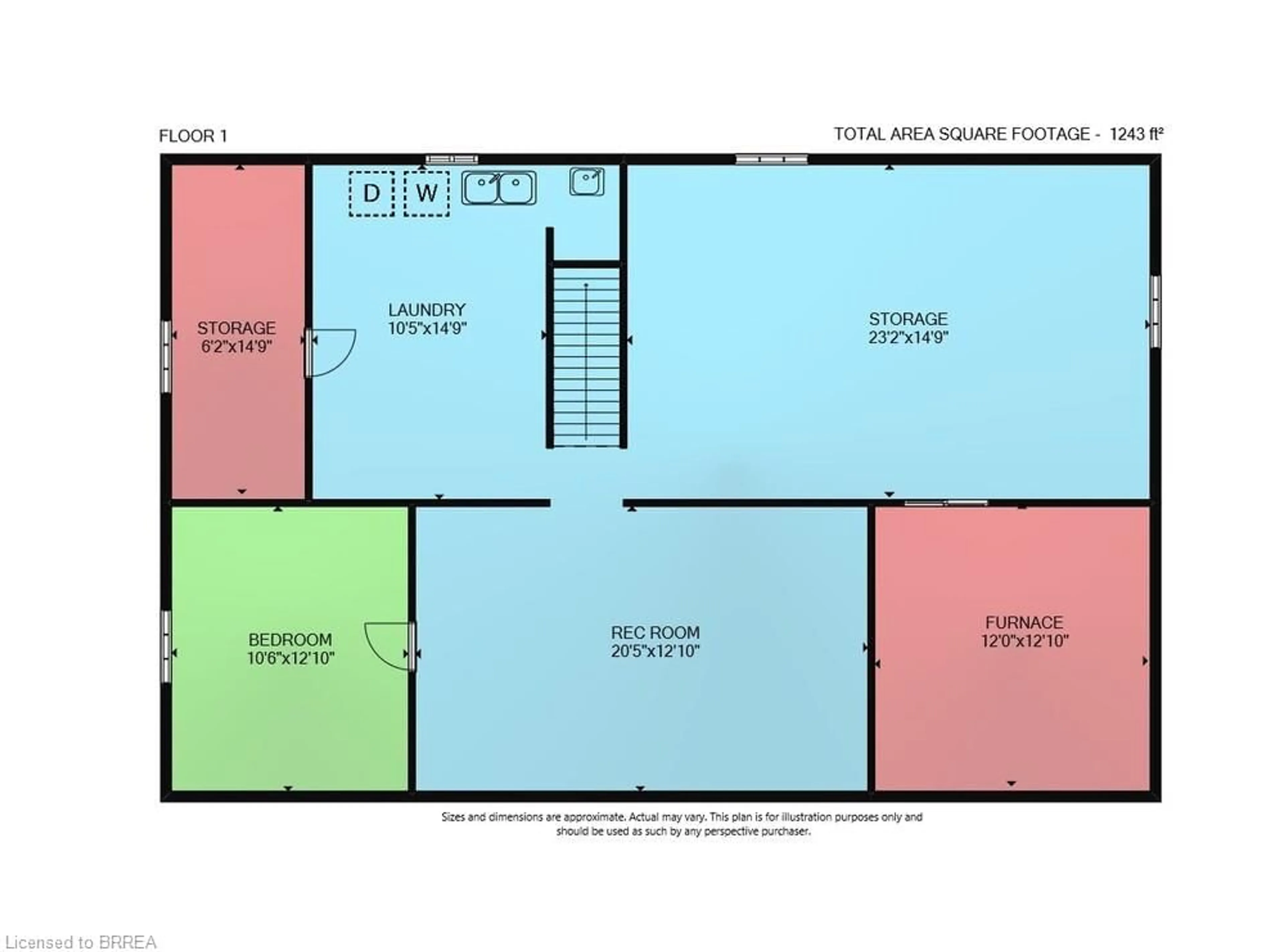 Floor plan for 134 Queensway Dr, Brantford Ontario N3R 4X3