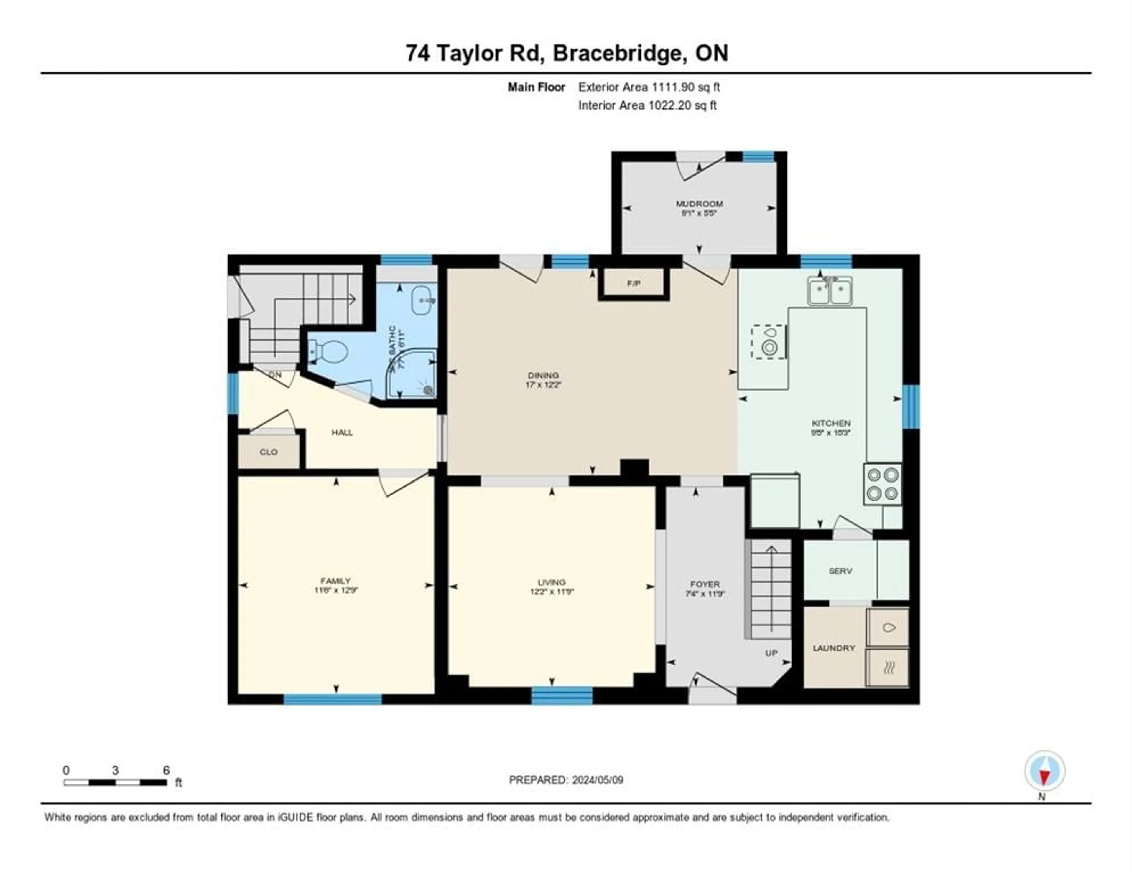 Floor plan for 74 Taylor Rd, Bracebridge Ontario P1L 1J2