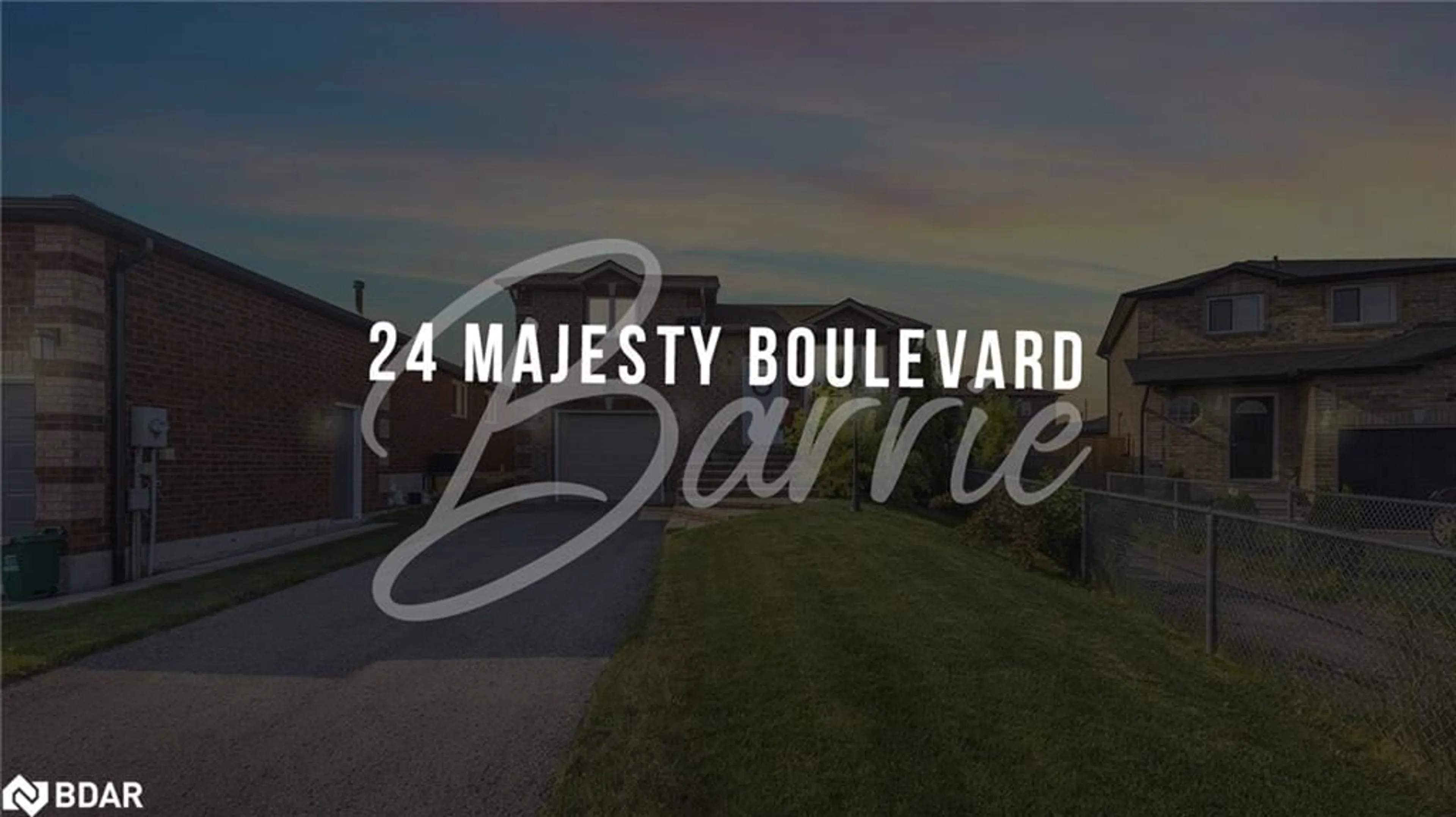 Frontside or backside of a home for 24 Majesty Blvd, Barrie Ontario L4M 7K3