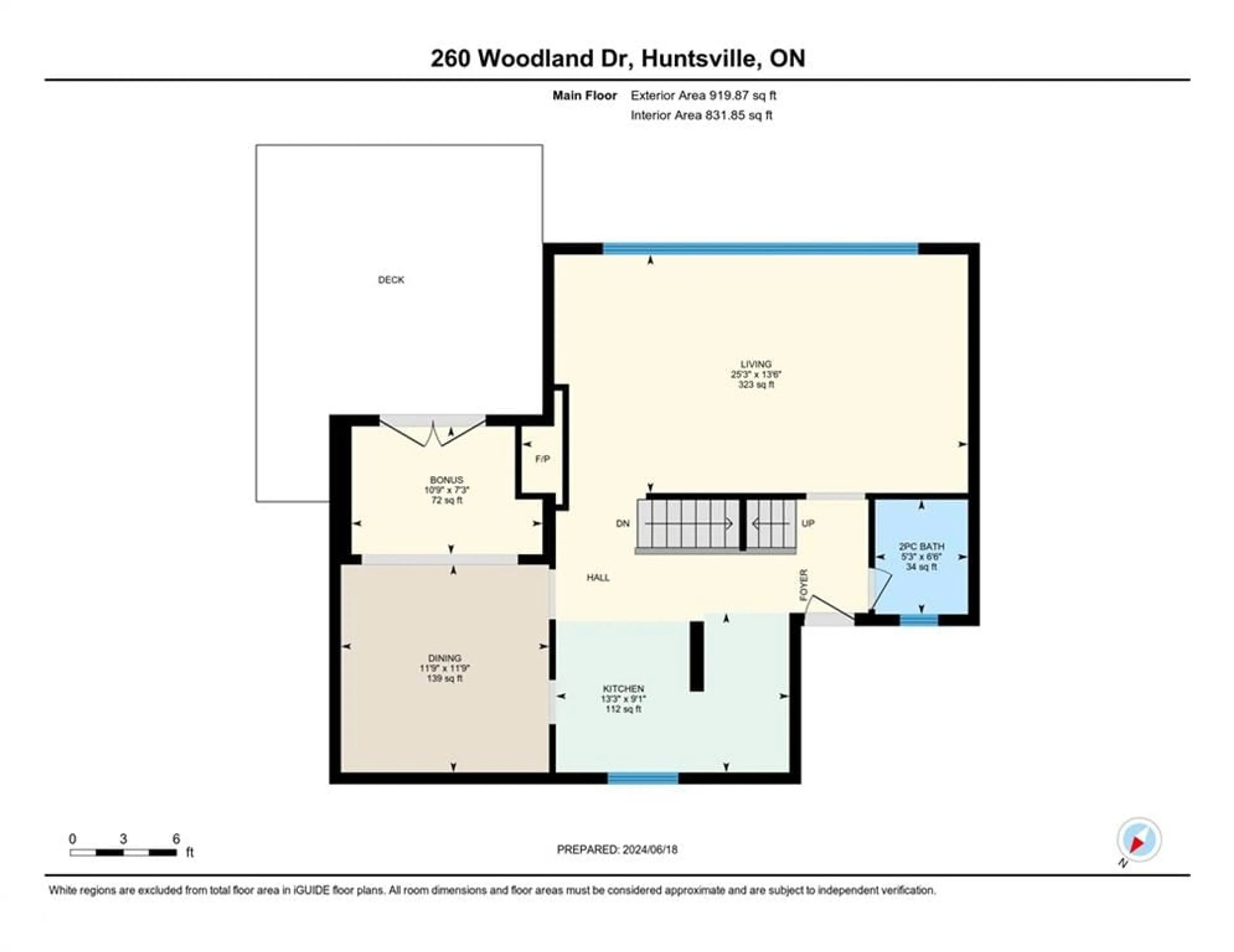 Floor plan for 260 Woodland Dr, Huntsville Ontario P1H 1A6