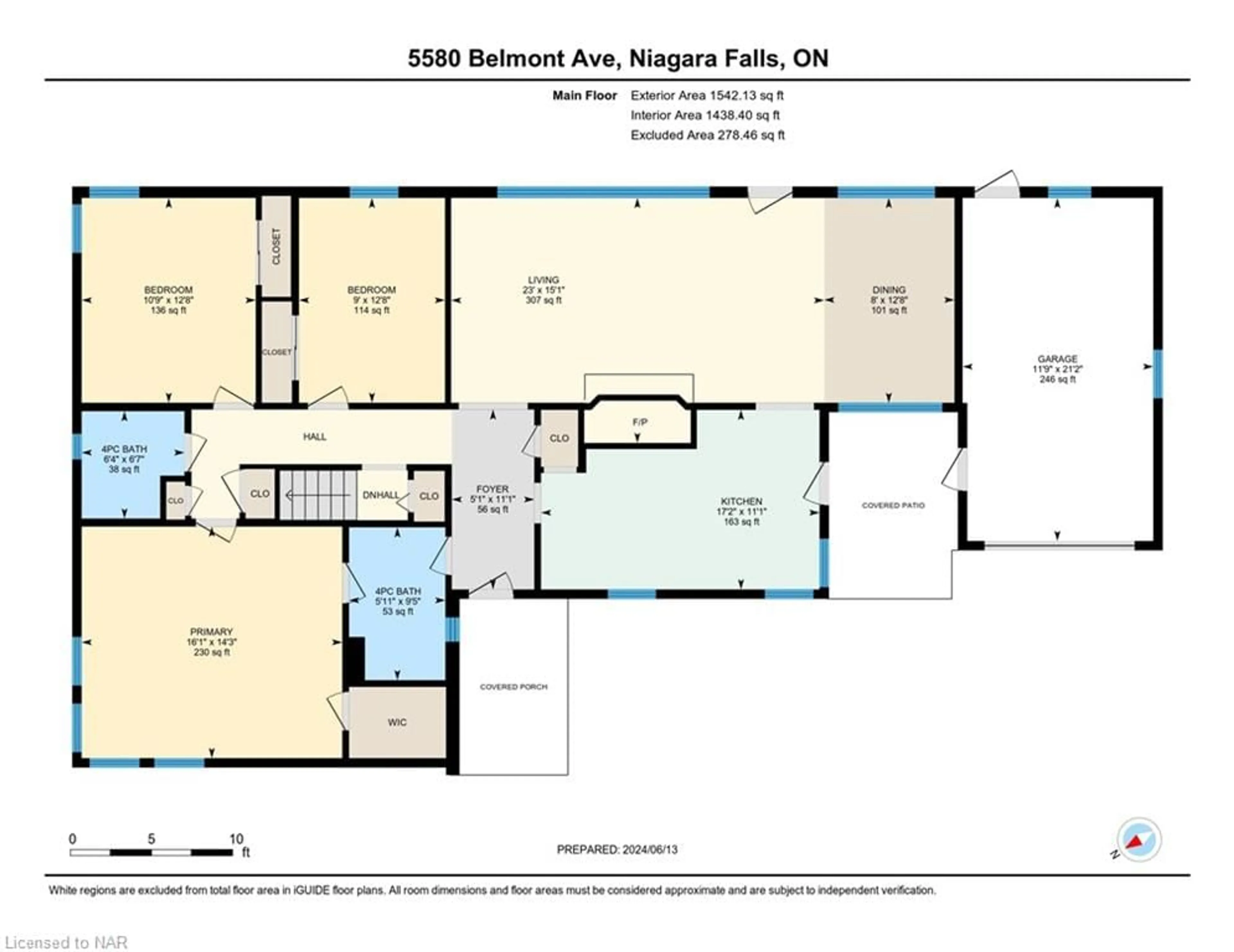 Floor plan for 5580 Belmont Ave, Niagara Falls Ontario L2H 1J7