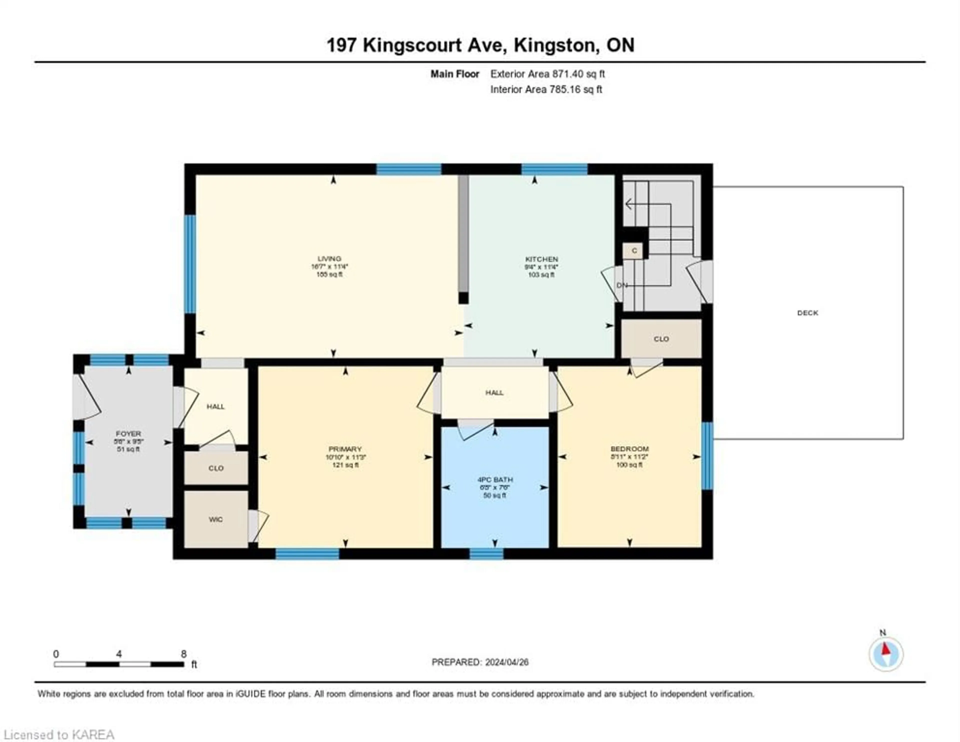 Floor plan for 197 Kingscourt Ave, Kingston Ontario K7K 4P7