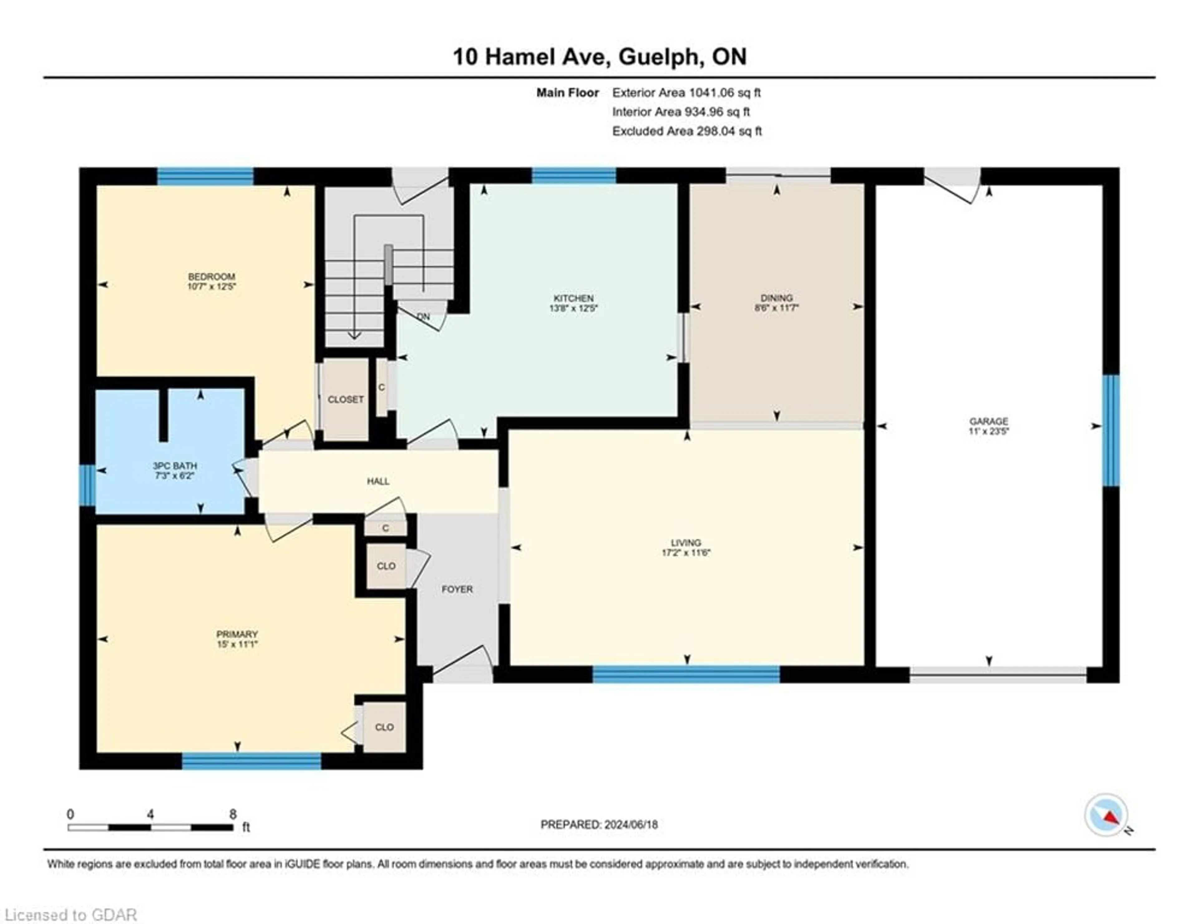 Floor plan for 10 Hamel Ave, Guelph Ontario N1H 5M1