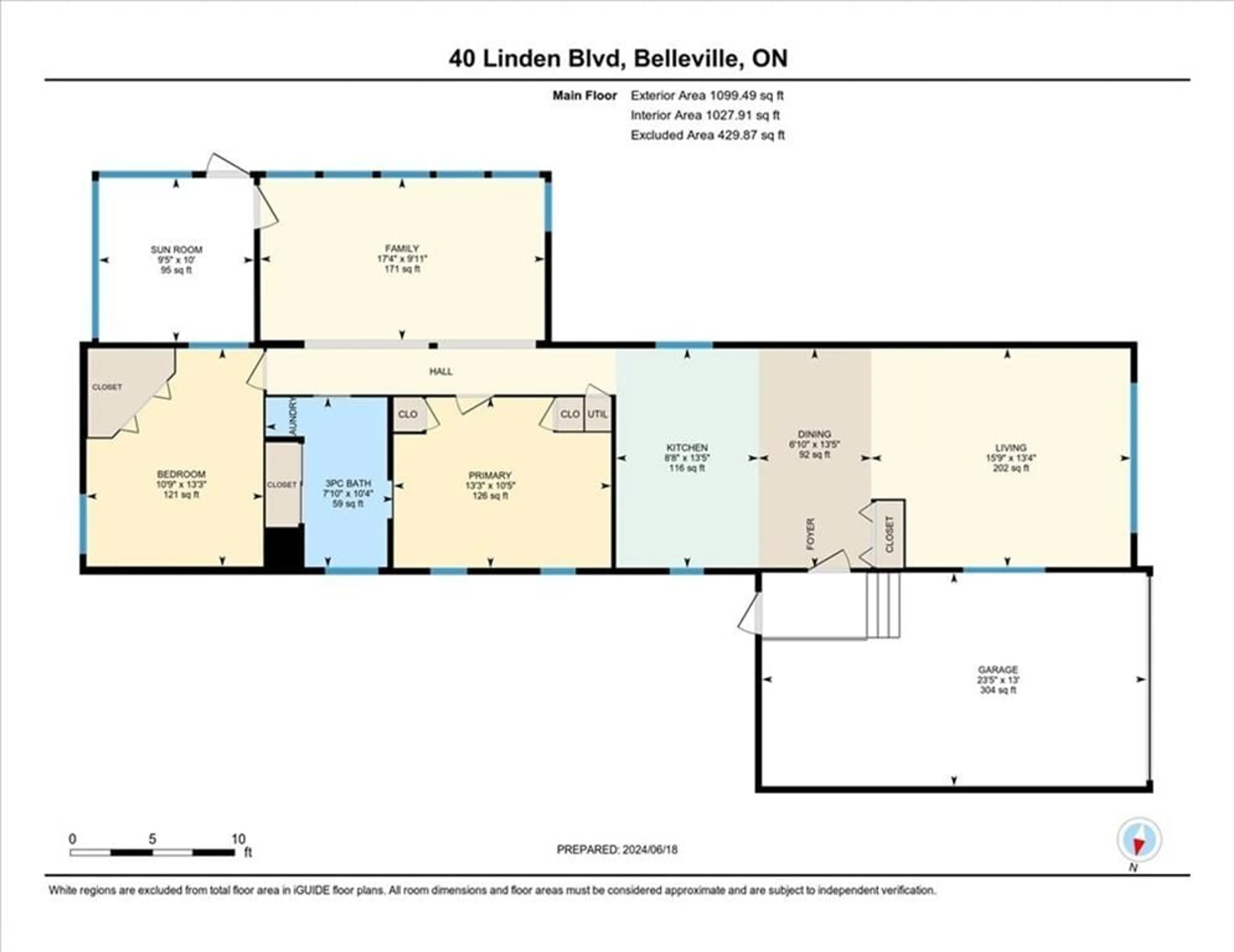 Floor plan for 40 Linden Blvd, Belleville Ontario K8N 4Z3