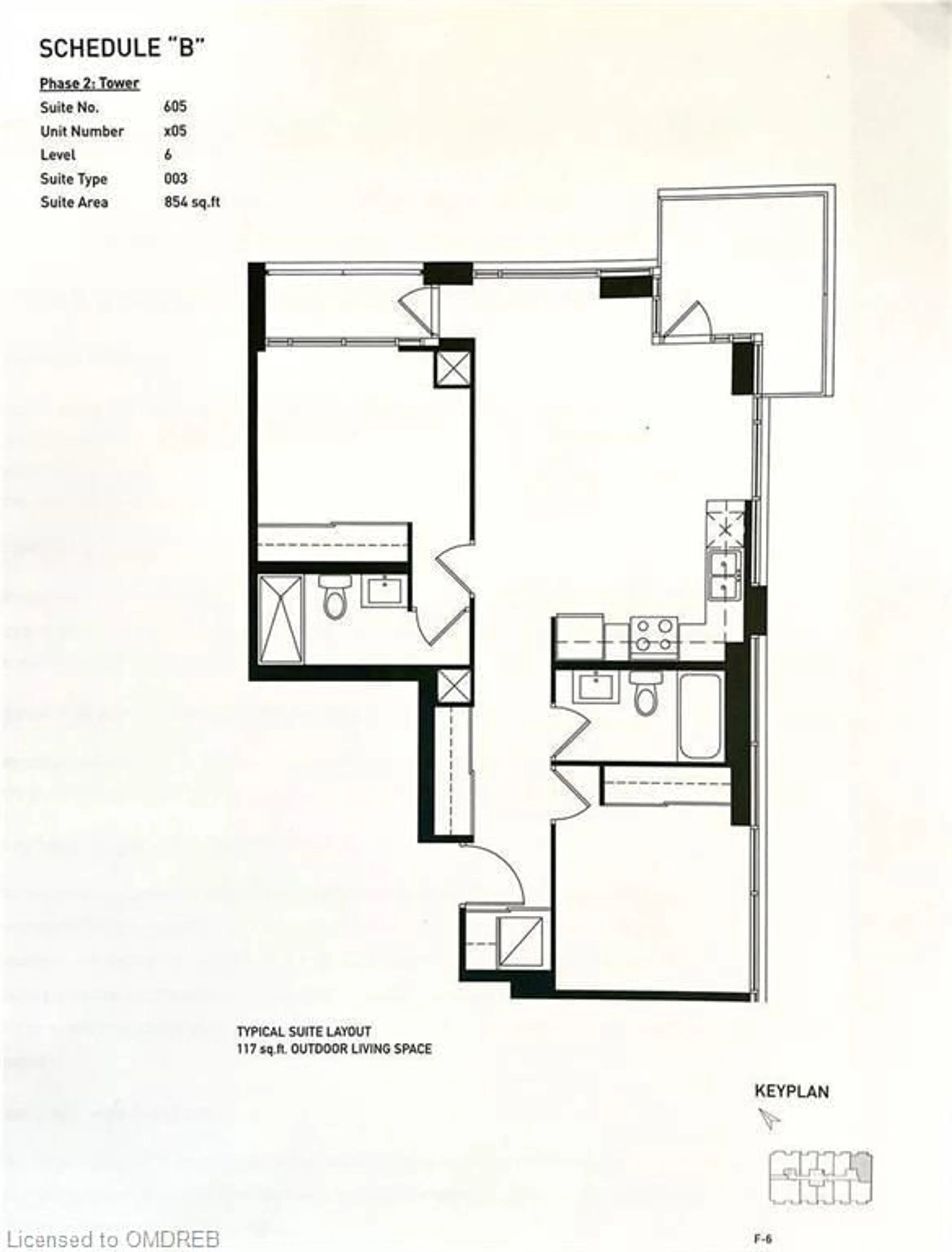 Floor plan for 2481 Taunton Rd #605, Oakville Ontario L6H 3R7