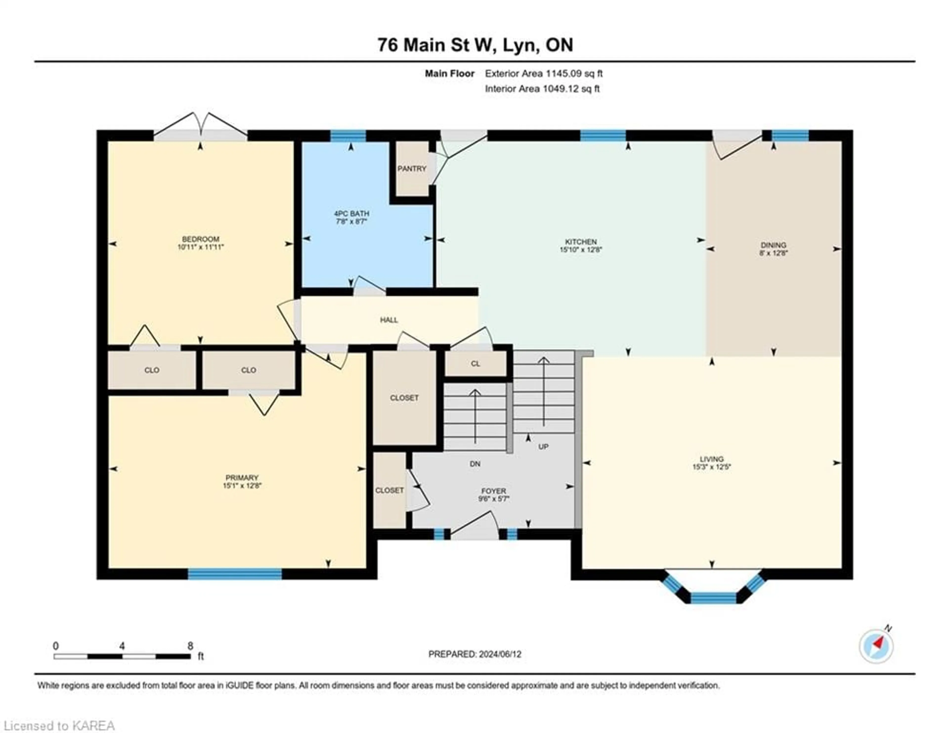 Floor plan for 76 Main St, Lyn Ontario K0E 1M0