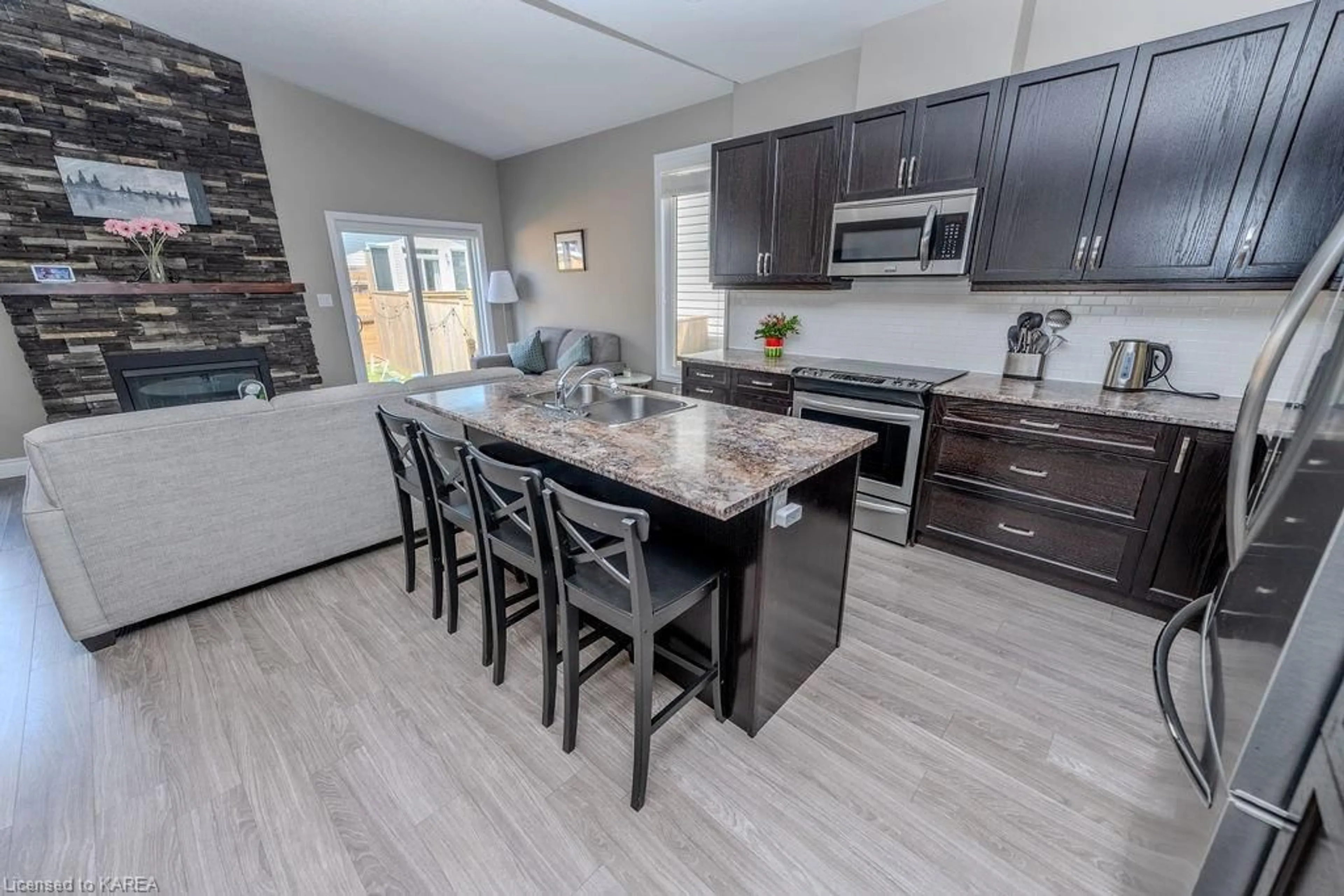 Open concept kitchen for 404 Beth Cres, Kingston Ontario K7P 0K9