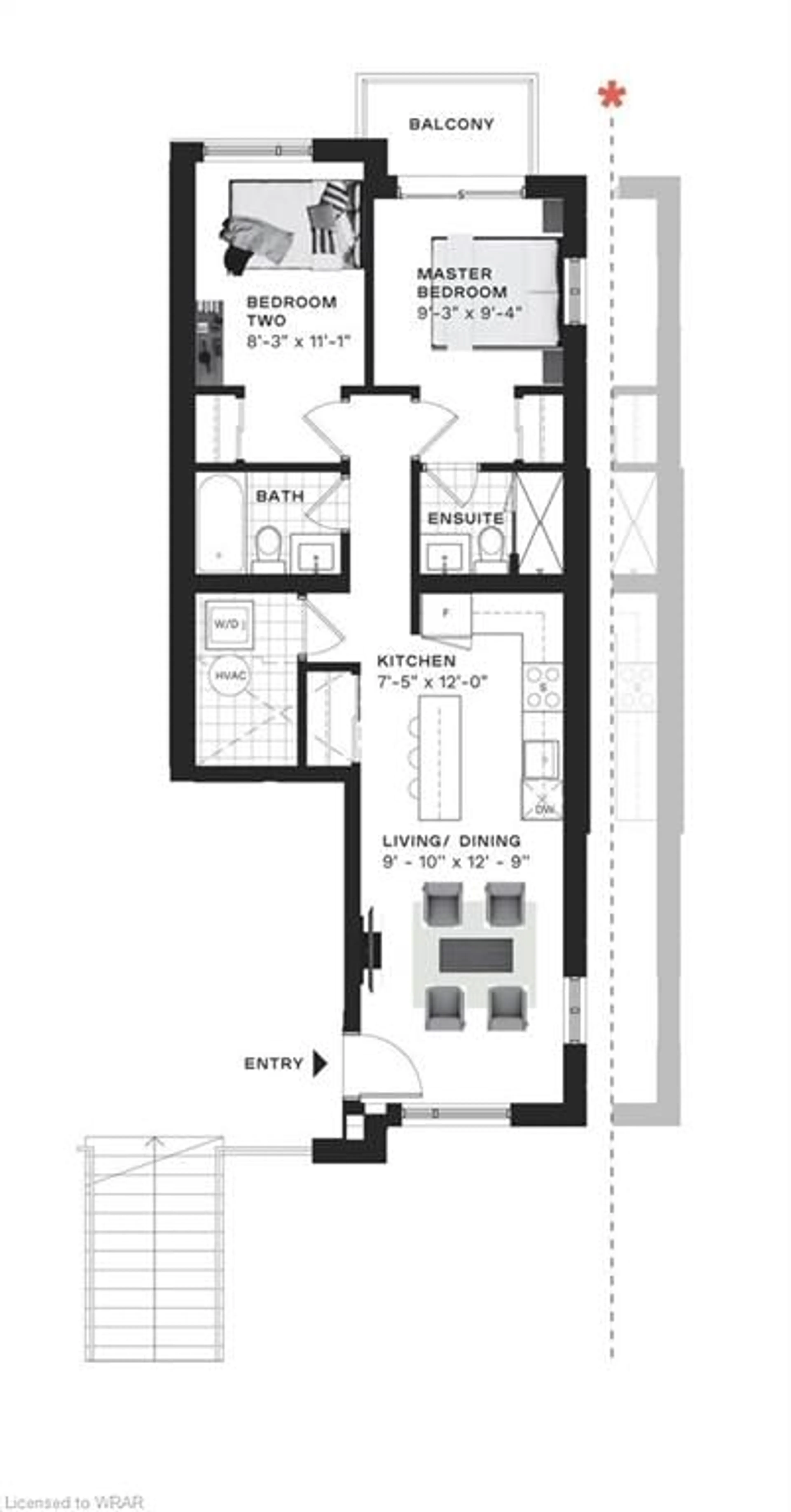 Floor plan for 10 Palace St #B10, Kitchener Ontario N2E 0J3