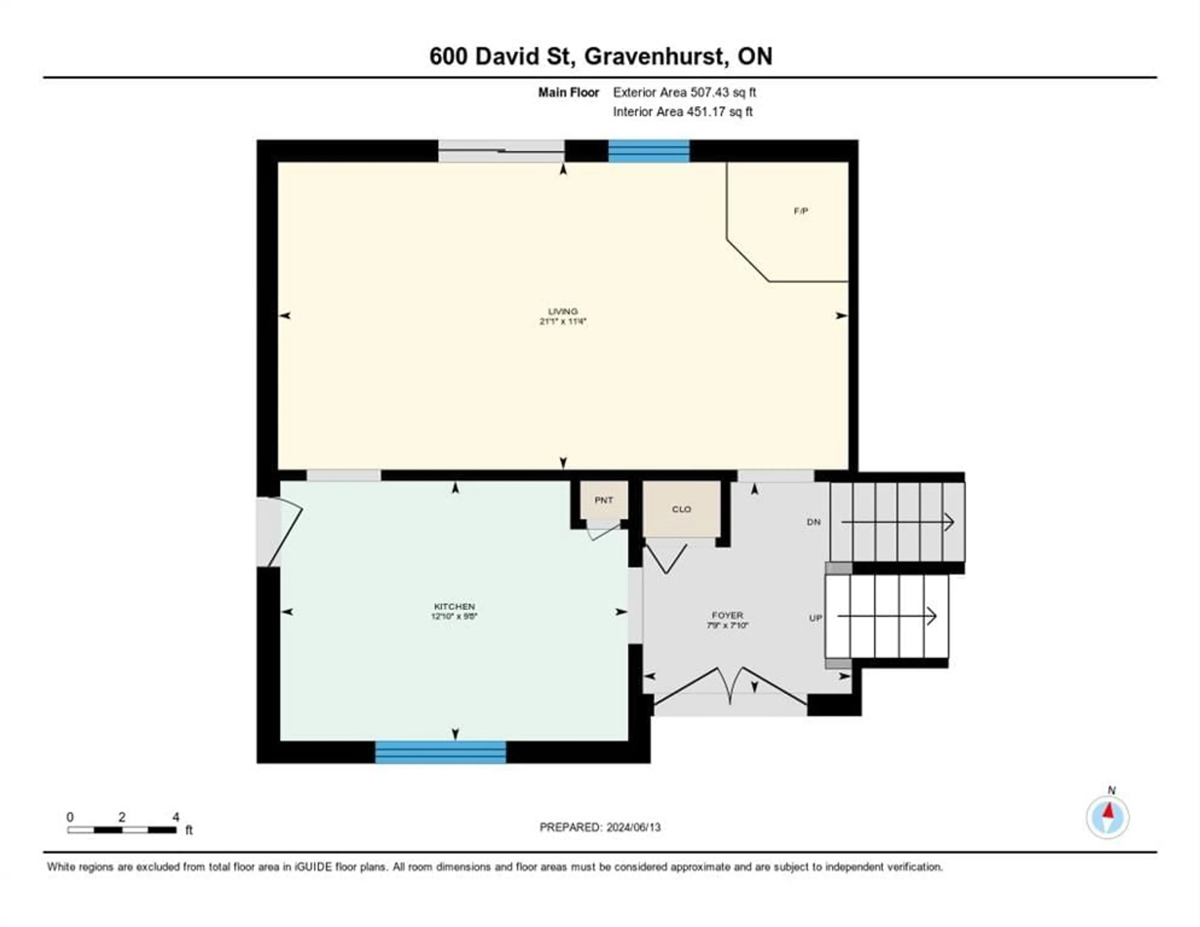 Floor plan for 600 David St, Gravenhurst Ontario P1P 1M2