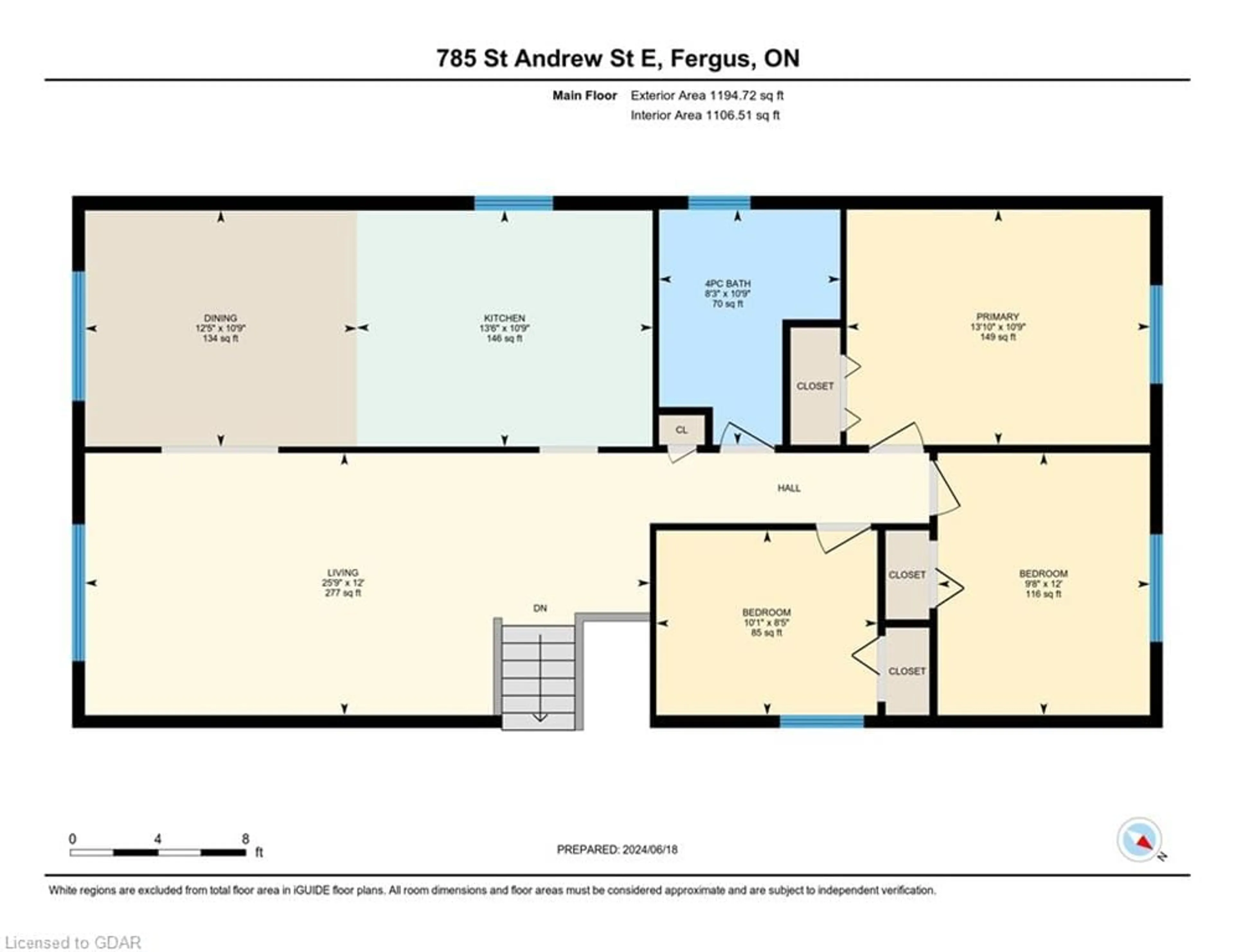 Floor plan for 785 St Andrew St, Fergus Ontario N1M 1R9