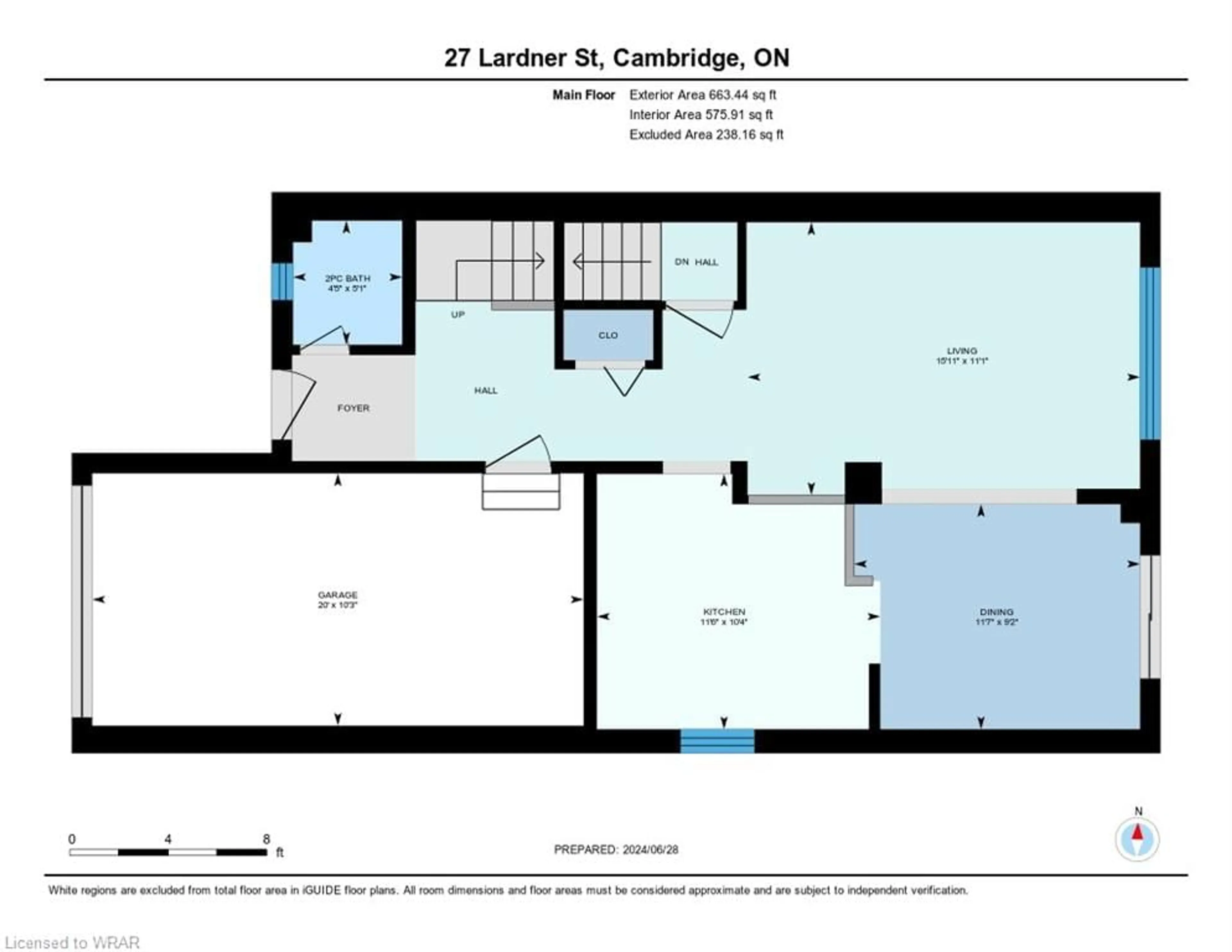 Floor plan for 27 Lardner St, Cambridge Ontario N3C 4K6