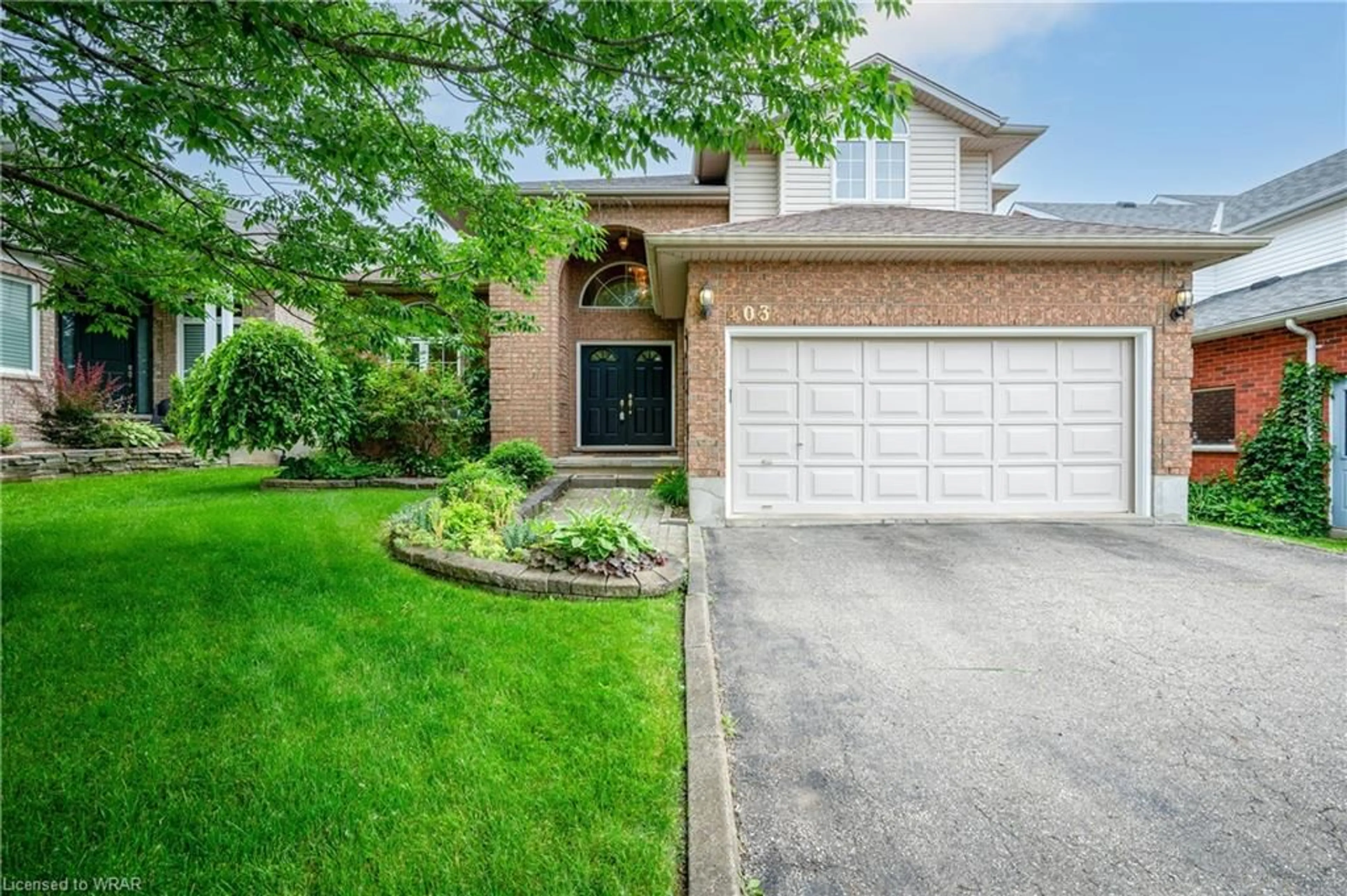 Home with brick exterior material for 403 Cavendish Dr, Waterloo Ontario N2T 2N6