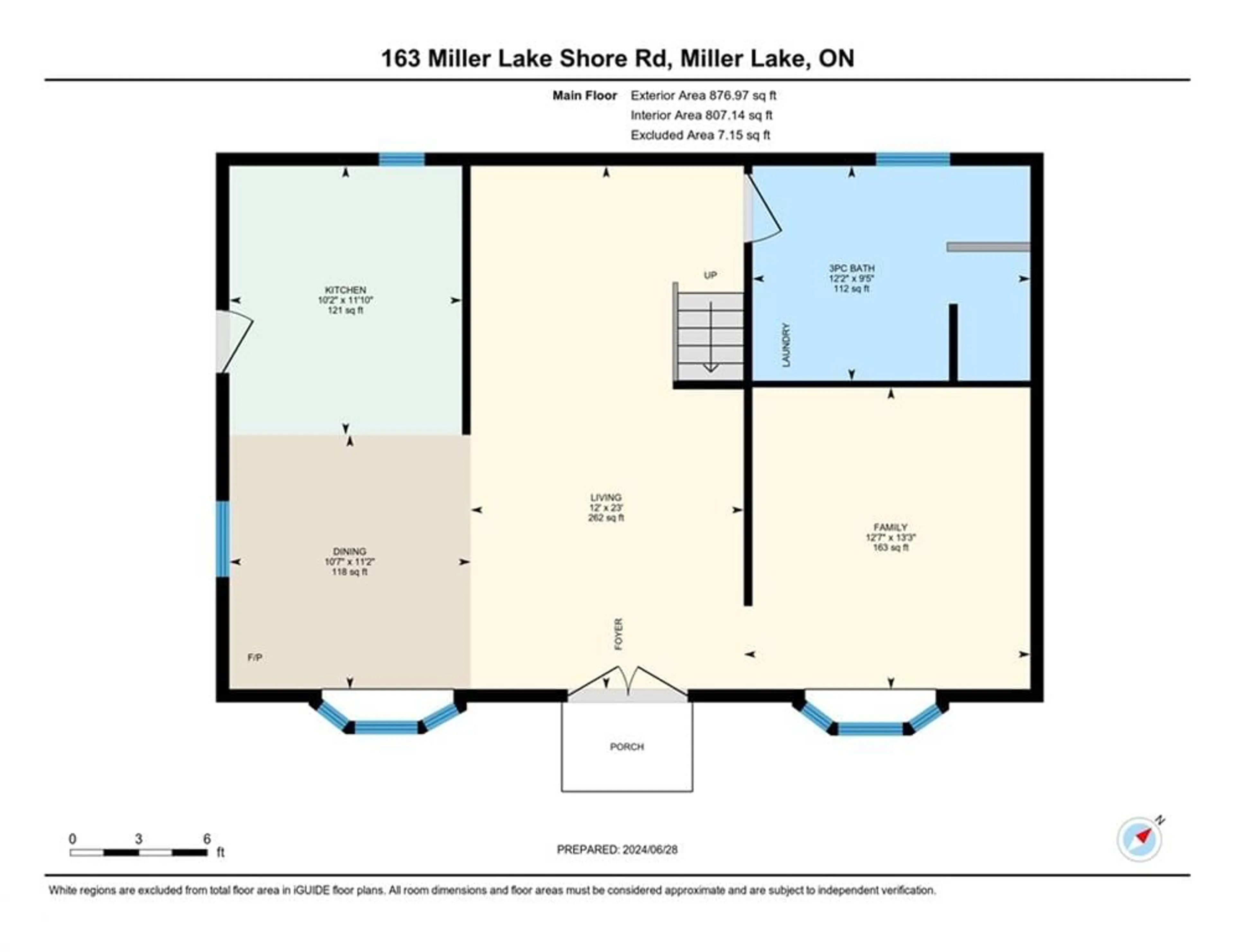 Floor plan for 163 Miller Lake Shore Rd, Miller Lake Ontario N0H 1Z0