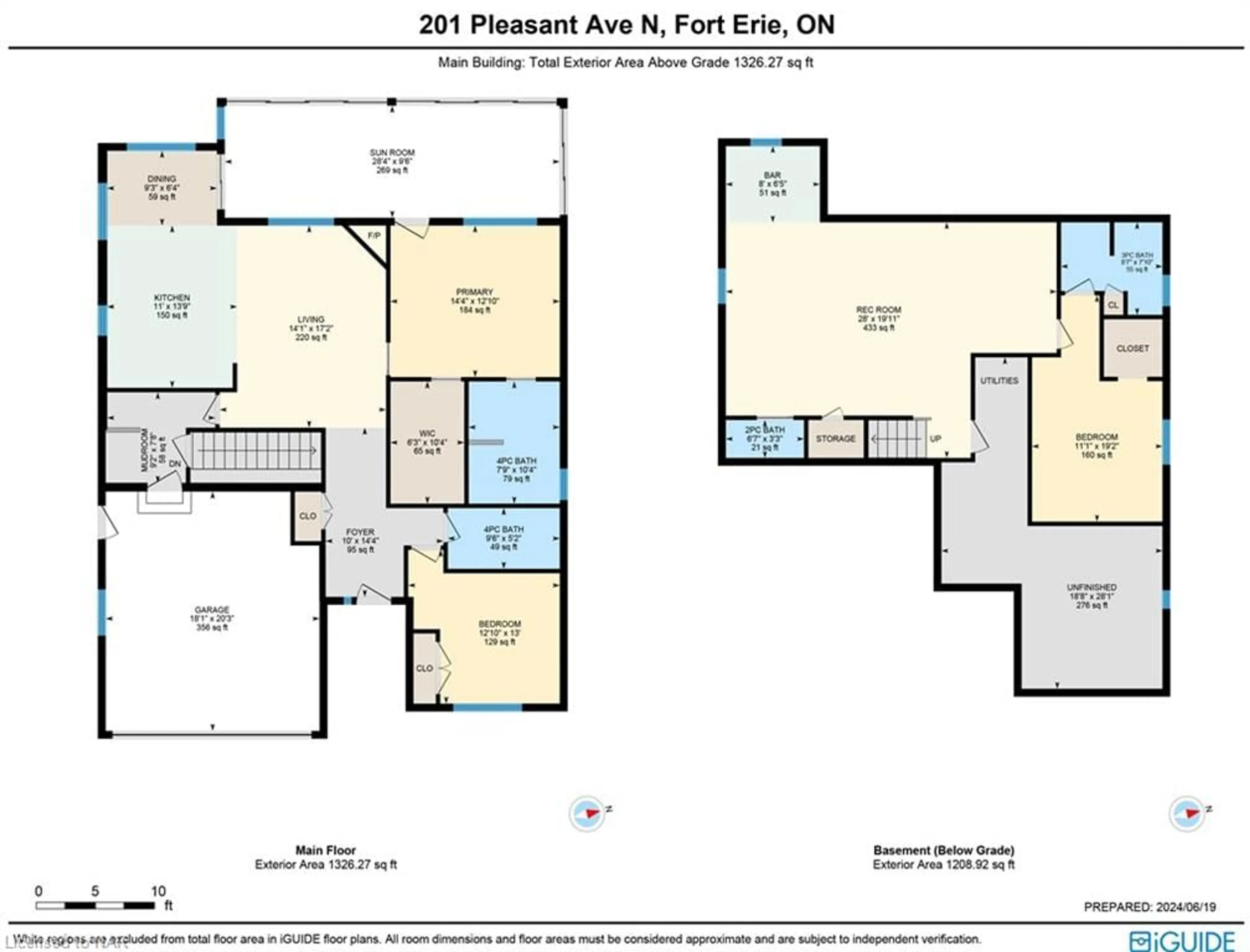 Floor plan for 201 Pleasant Ave, Ridgeway Ontario L0S 1N0