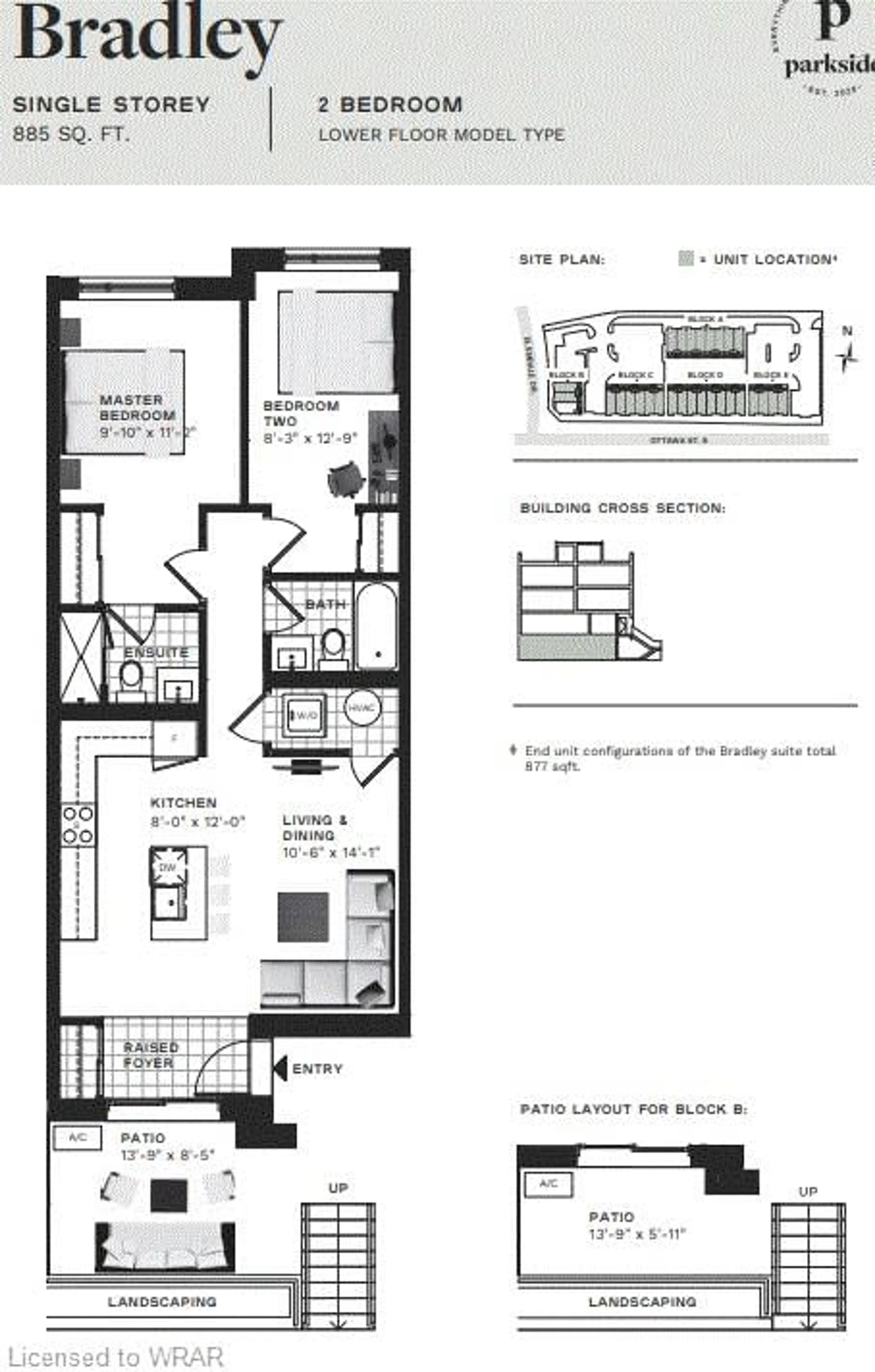 Floor plan for 10 Palace St #C9, Kitchener Ontario N2E 0J3