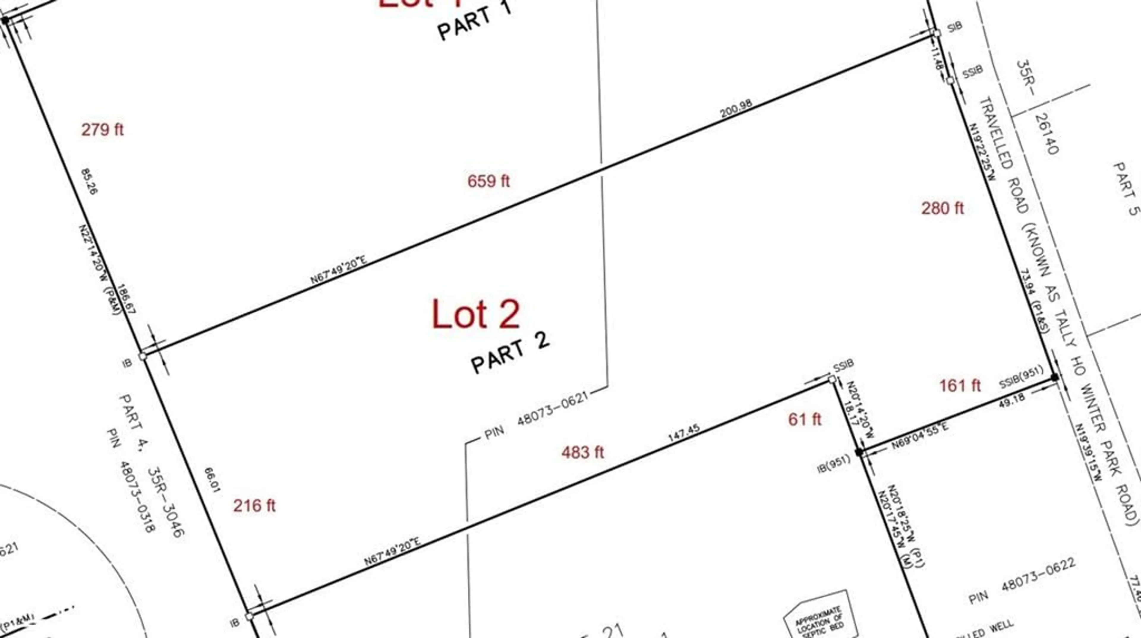 Floor plan for LOT 2 Tally Ho Winter Park Rd, Lake Of Bays Ontario P1H 2E5