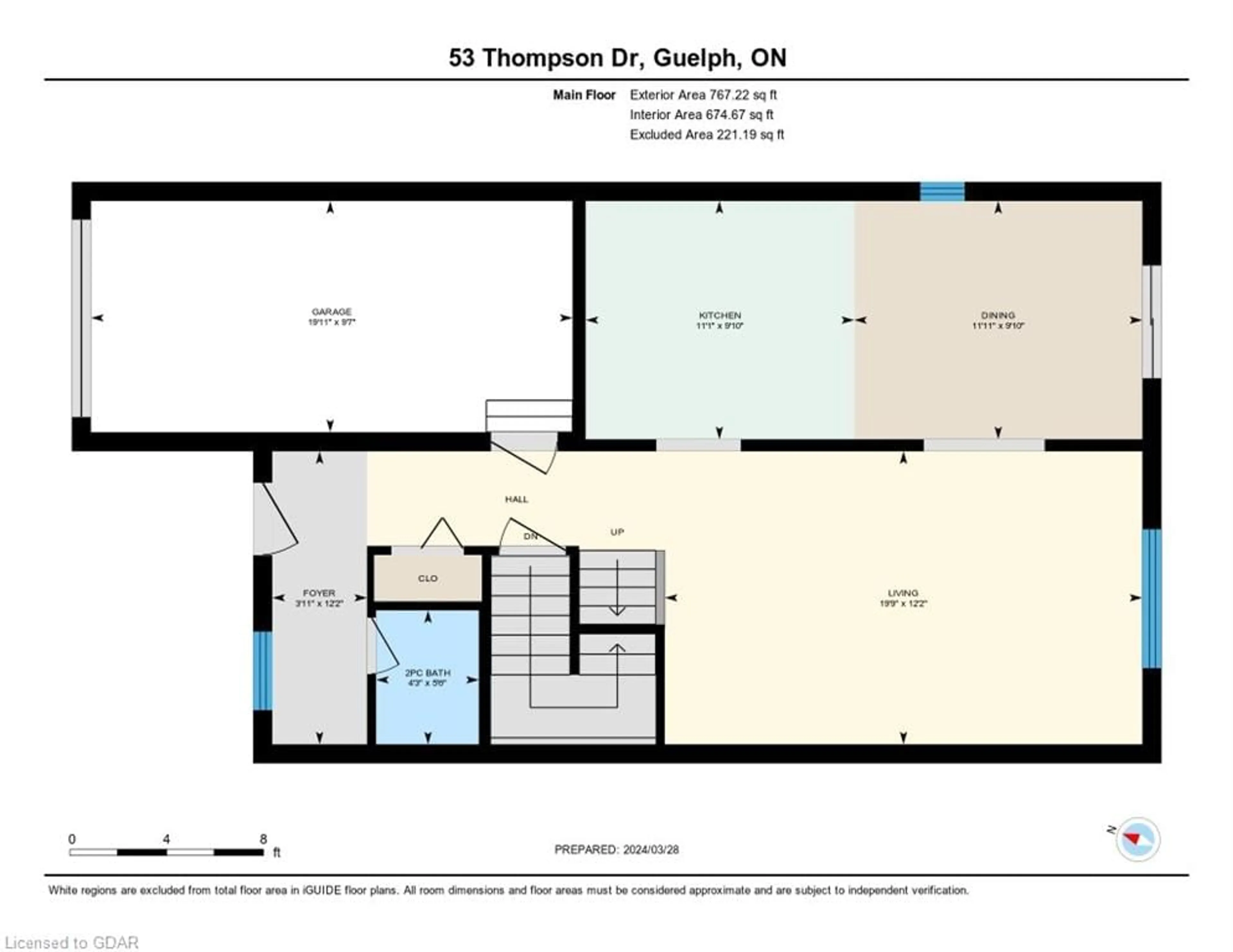 Floor plan for 53 Thompson Dr, Guelph Ontario N1E 7A2