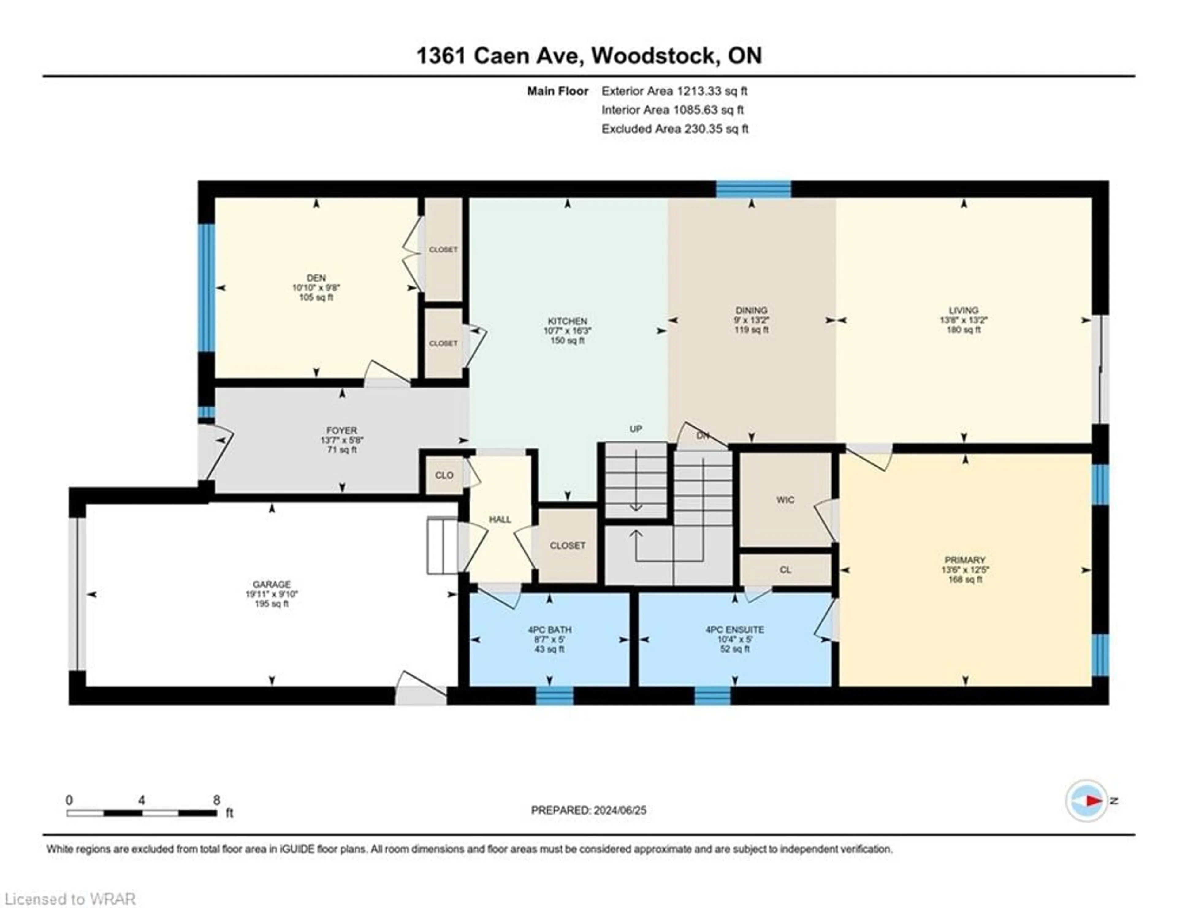 Floor plan for 1361 Caen Ave, Woodstock Ontario N0J 1M0